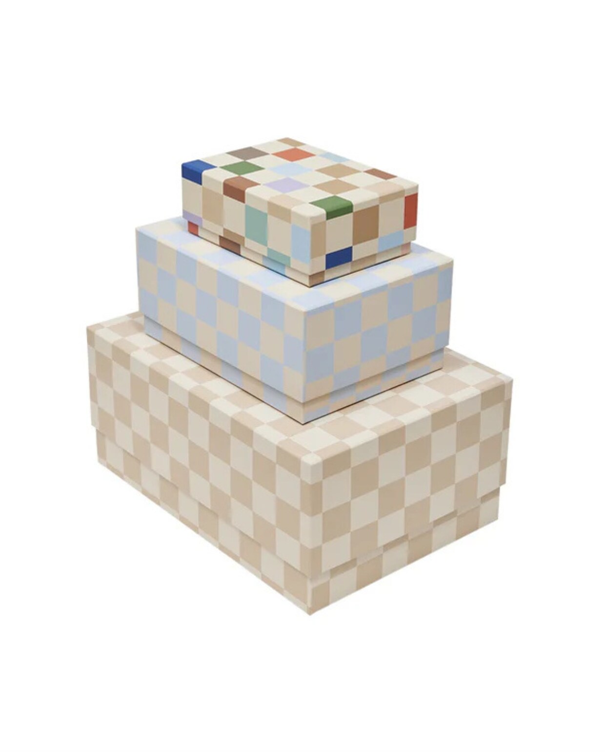 Shop via shop.vtwonen.nl: kartonnen opbergdoos van Oyoy, set van 3 € 59,-. Oyoy