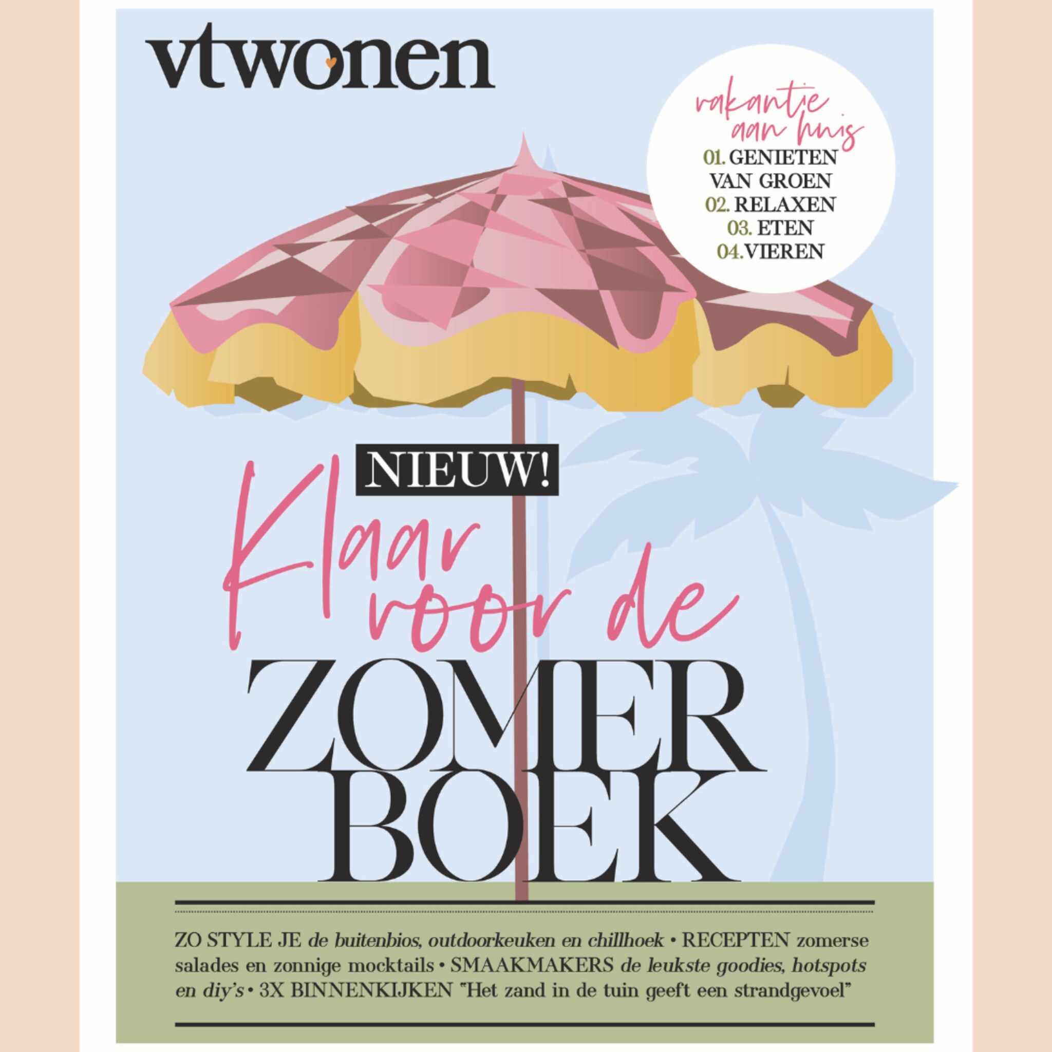 Voorkant van het vtwonen zomerboek