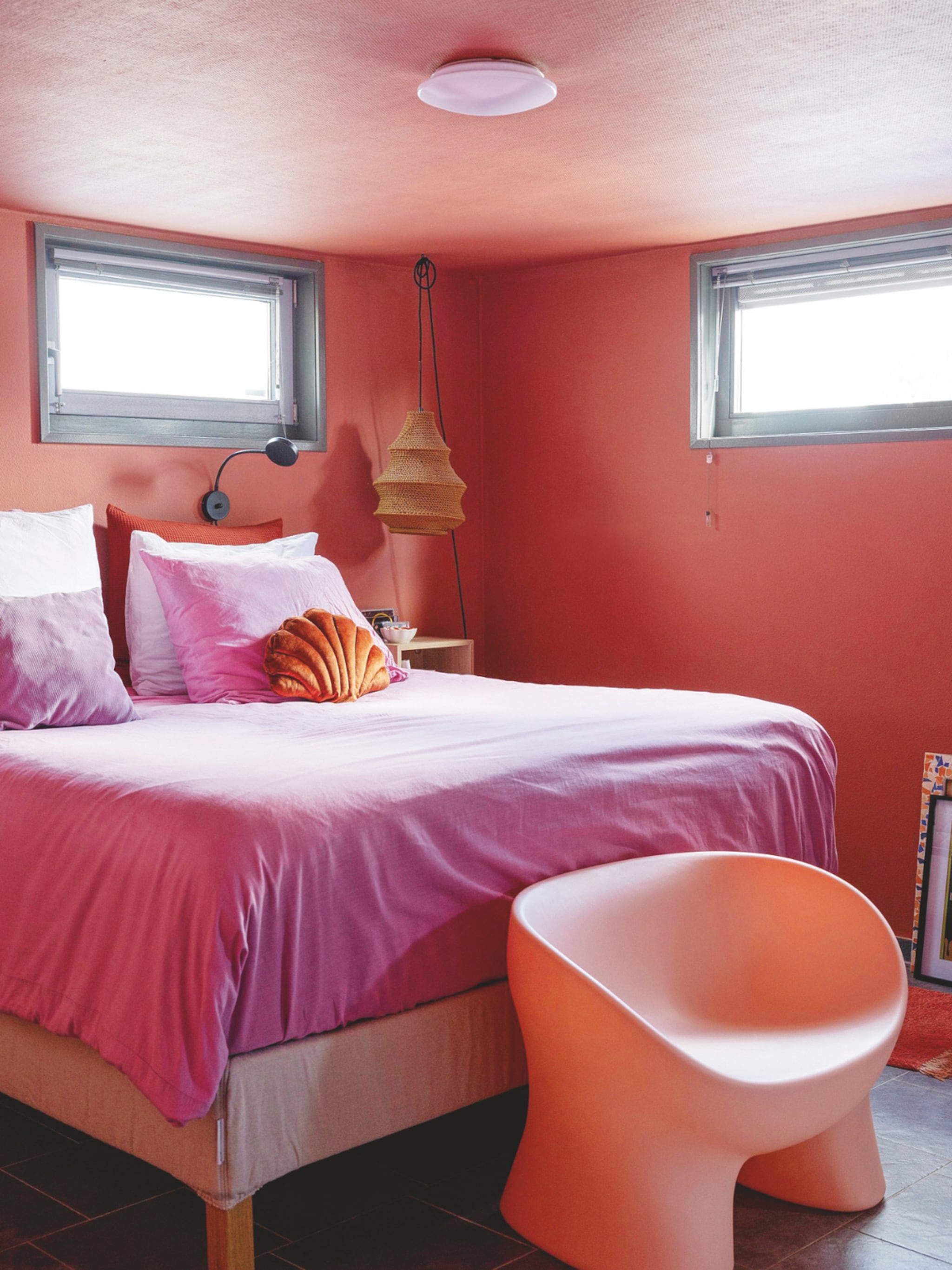 kleurrijke verftrend double drenching