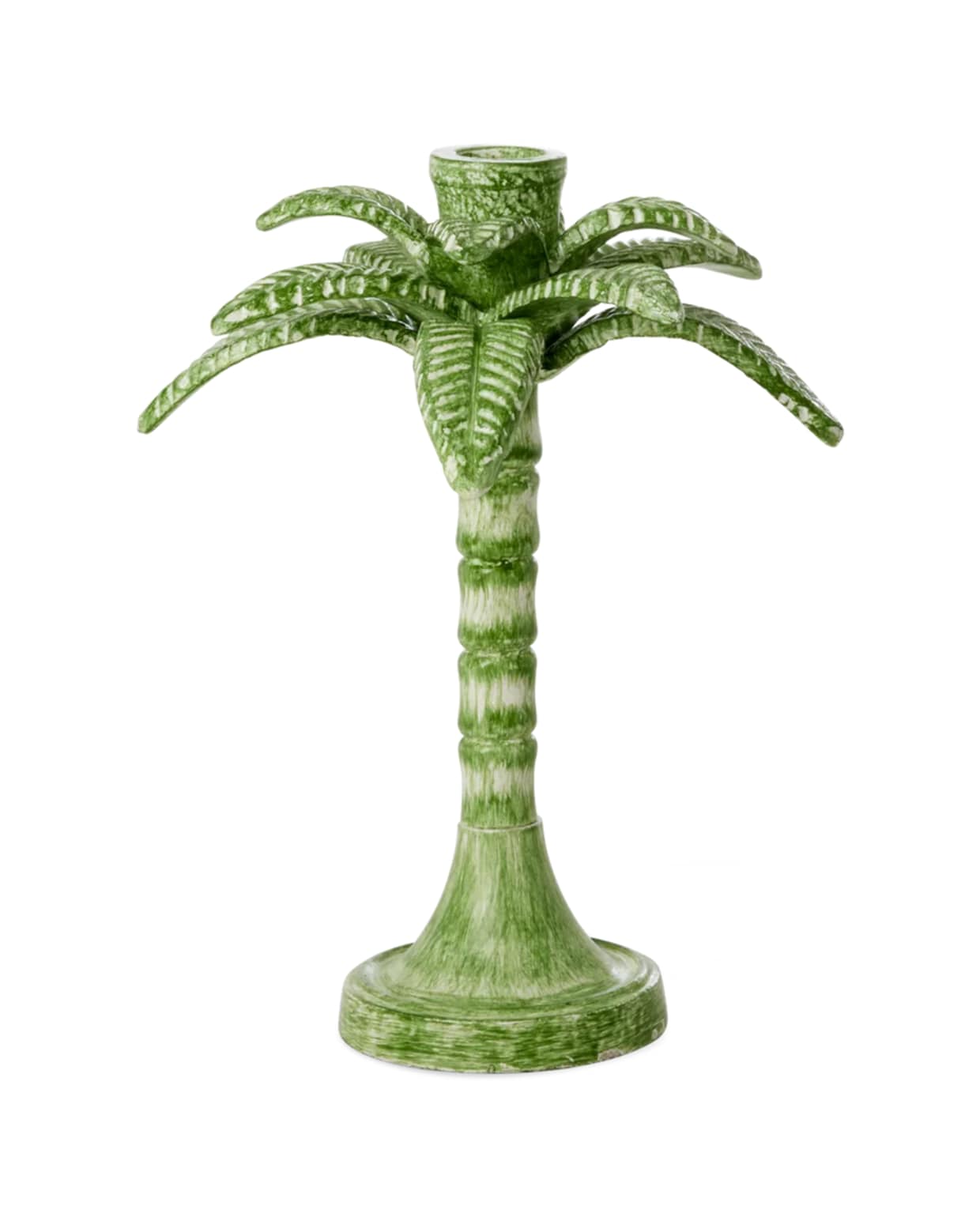 Metalen kandelaar in palmboomvorm van Rice, 22,5 cm, €30,00,- ( the-candle-club.com) vtwonen