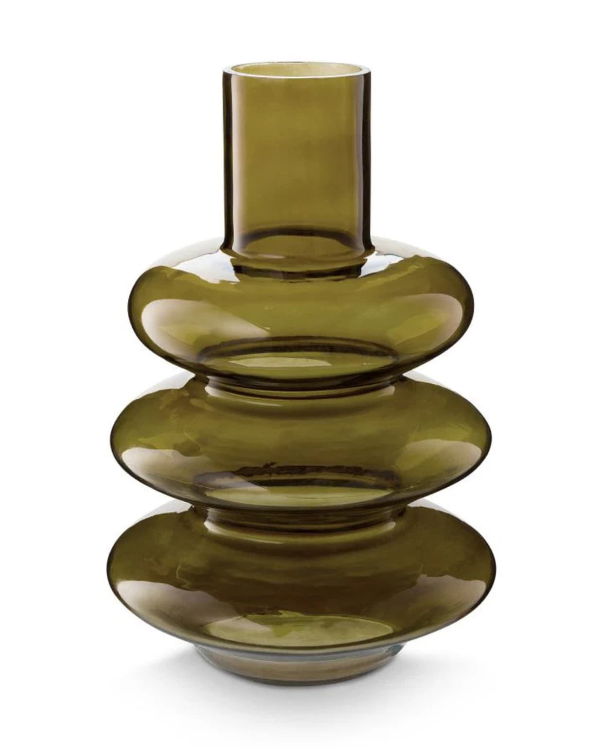 Glazen vaas, 20x20x29 cm (lxbxh), €44,95,- (shop.vtwonen.nl) vtwonen