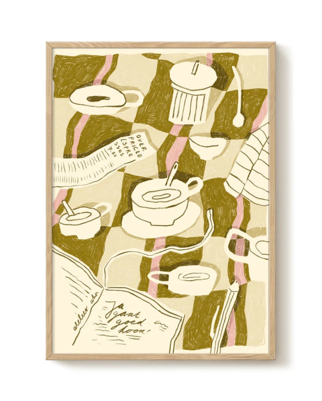 Papieren poster van PSTR studio, 30x40 cm, €45,- ( shop.vtwonen.nl) vtwonen