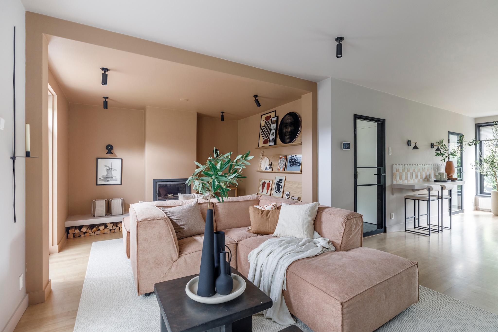 l vormige woonkamer inrichten