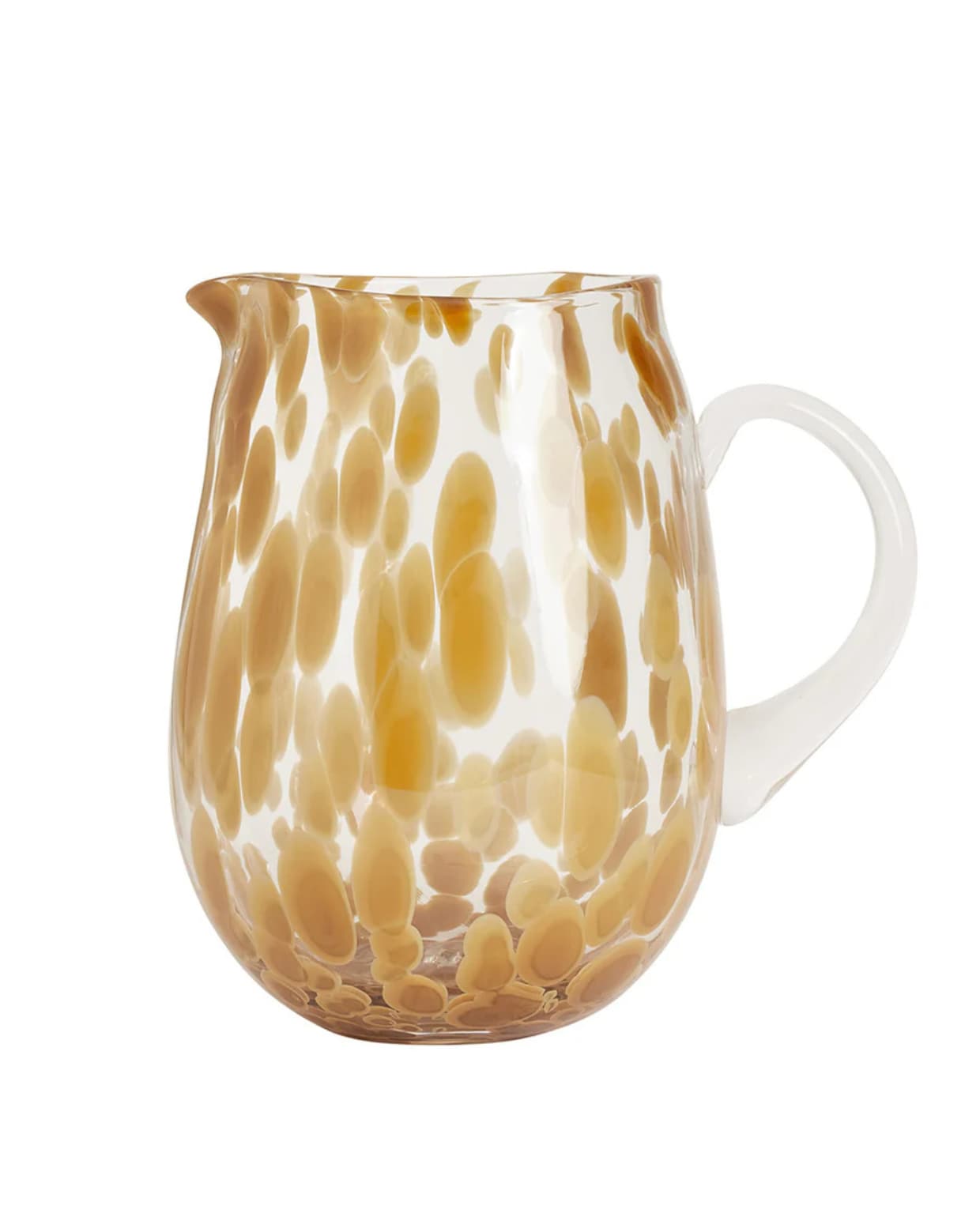 Glazen Jali waterkaraf van OYOY, 15,3x15,3x20 cm (lxbxh) €49,- (shop.vtwonen.nl) vtwonen