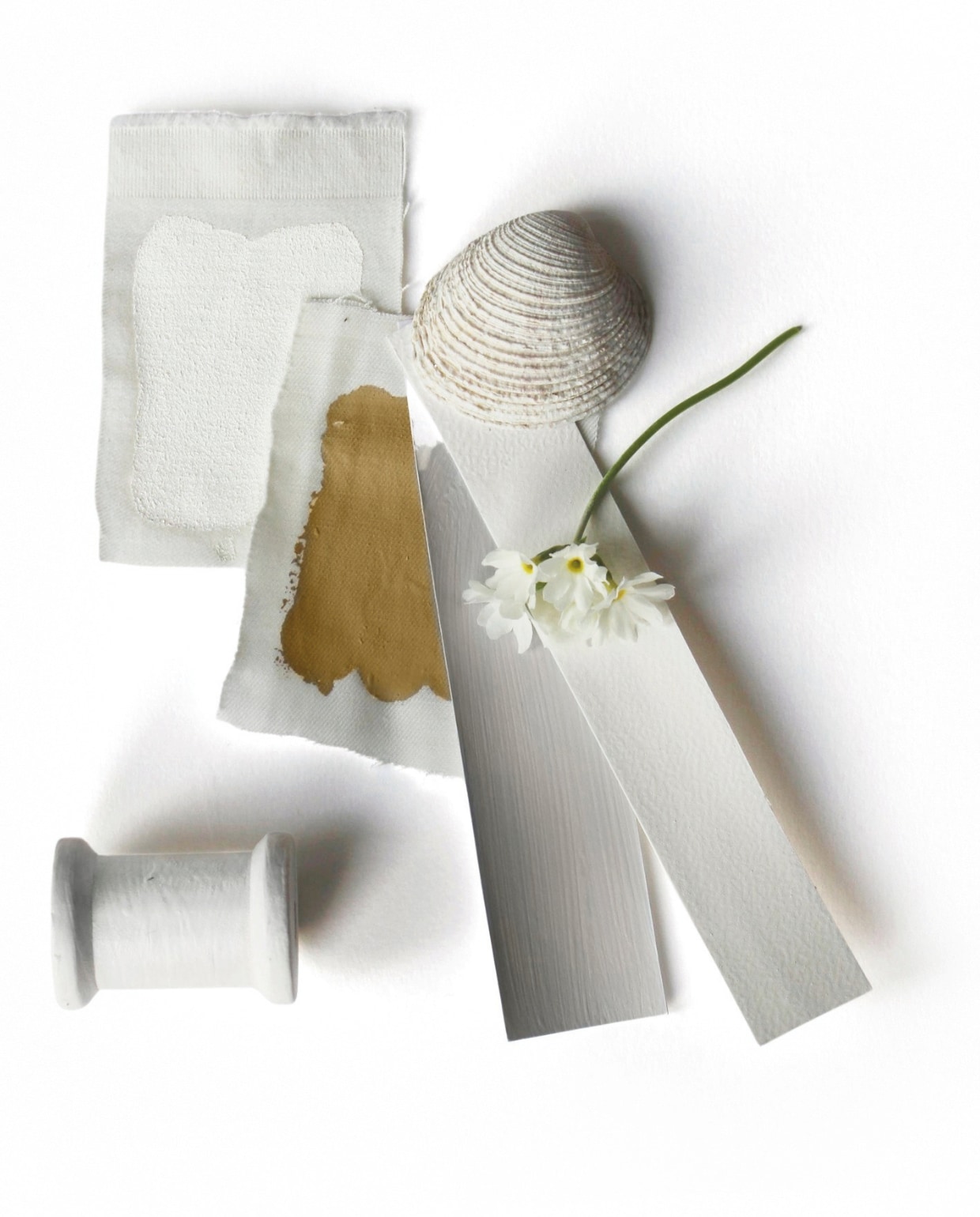 Moodboard kleuren thema Long Island sfeer vtwonen Landelijk 05-2025 | styling Jonna Kivilahti | fotografie Krista Keltanen | tekstbewerking Monique van der Pauw