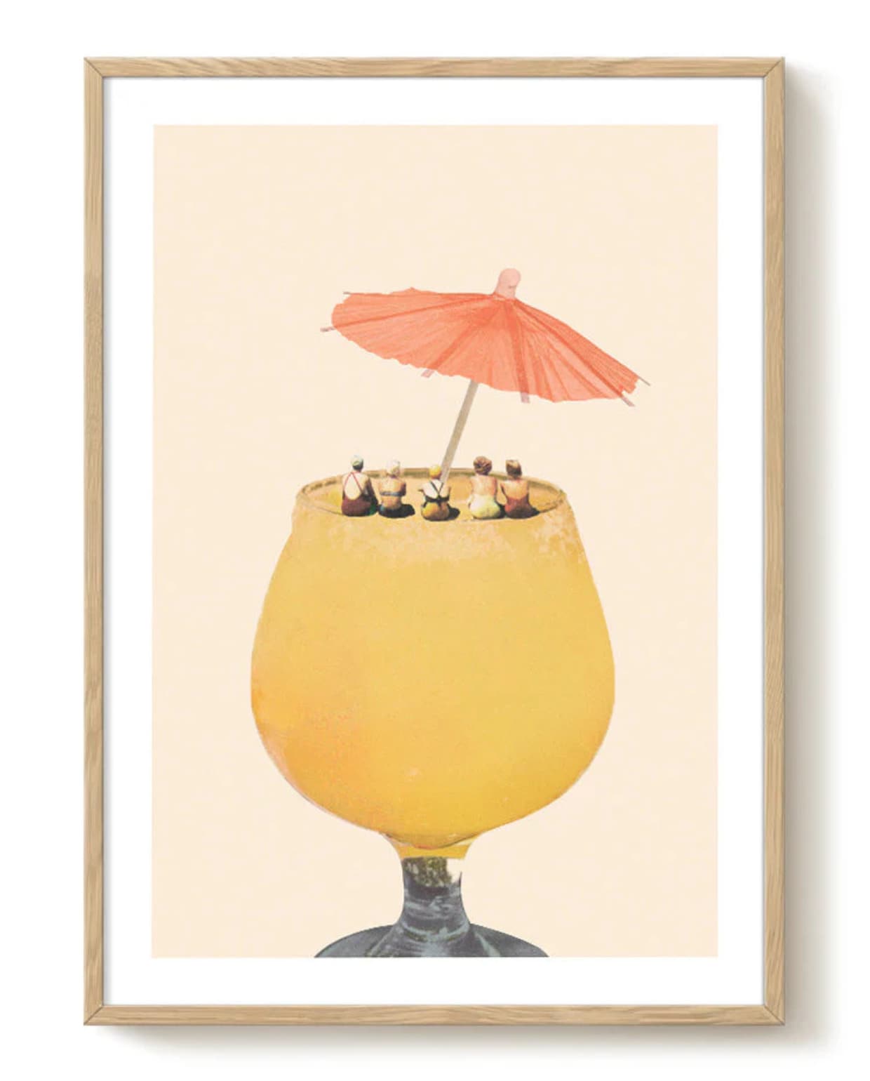 Pstr poster maarten léon holiday in a glass II, papier, meerkleurig, 40x30 cm (lxb), € 45,-. (shop.vtwonen.nl) shop.vtwonen.nl