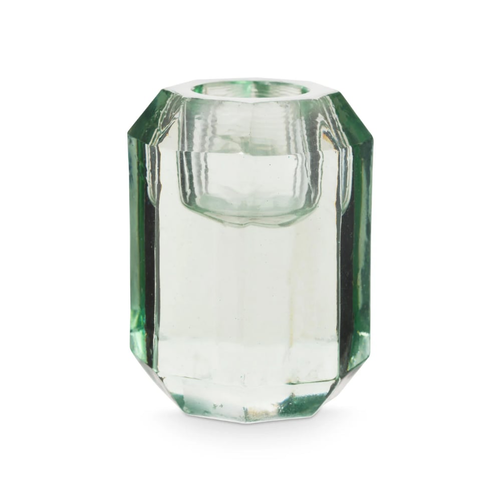 Candle Holder Cilinder Shape Glass Ice Blue, 7x5,5cm (shop.vtwonen.nl) vtwonen | New Edition