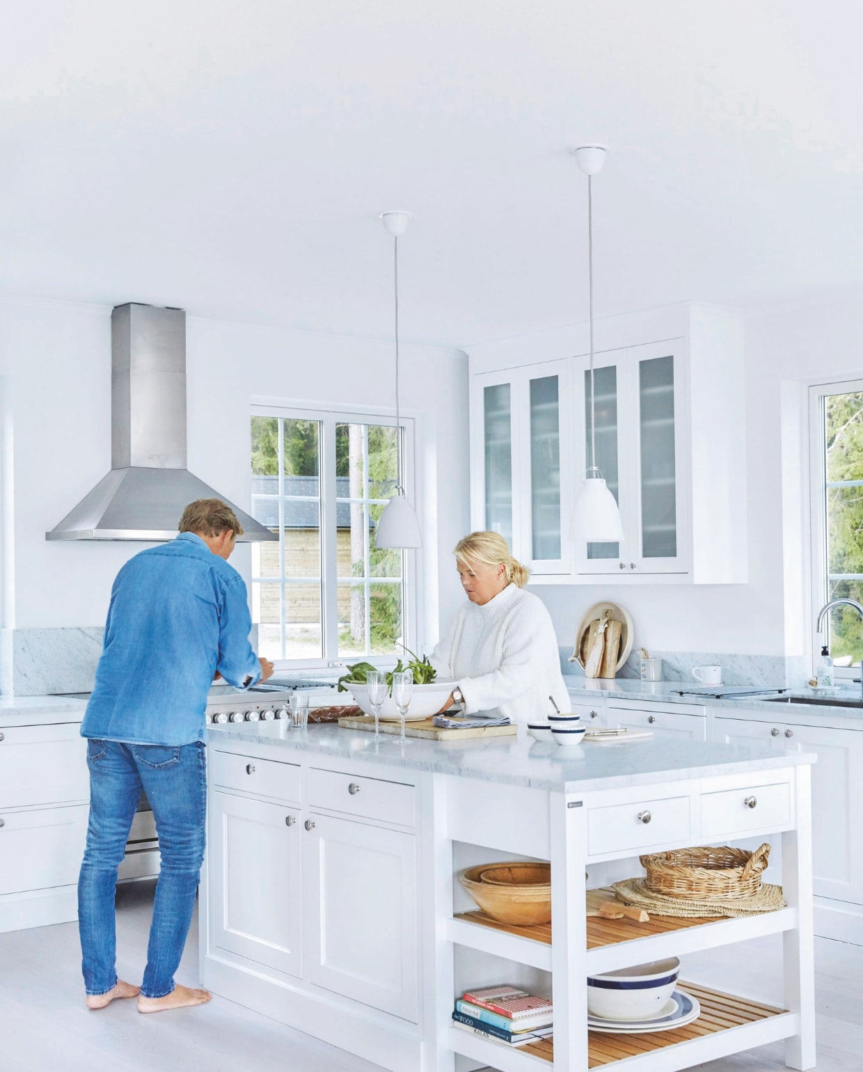 Maatwerk keuken en keukeneiland Kvänum. vtwonen Landelijk 05-2025 | fotografie Birgitta Wolfgang Bjørnvad
