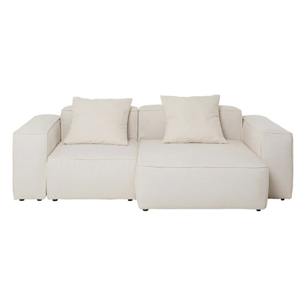 Kare Design Tuinhoekbank Kalua 2-Zits, polyester, creme, 65x262x262, €6299,-. (shop.vtwonen.nl) Kare Design