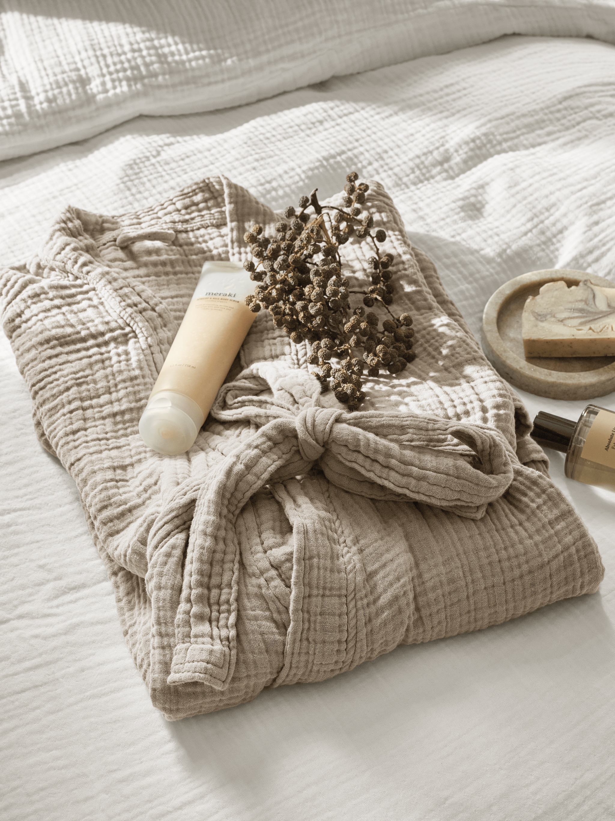 vtwonen badjas gentle embrace met korting