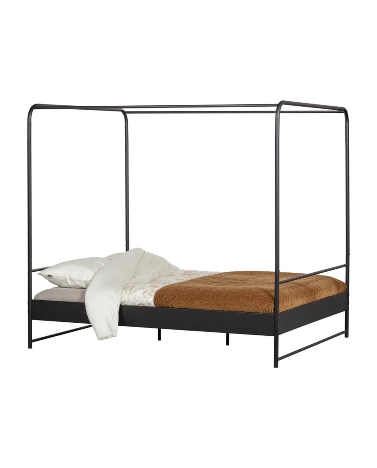 Shop op shop.vtwonen.nl: vtwonen hemelbed Bunk, metaal, zwart, 205x165x190 cm (bxdxh) € 399,-. Voor matrasmaat 160x200 cm (bxl). Ook verkrijgbaar voor matrasmaten 90x200 cm en 120x200 cm.  vtwonen