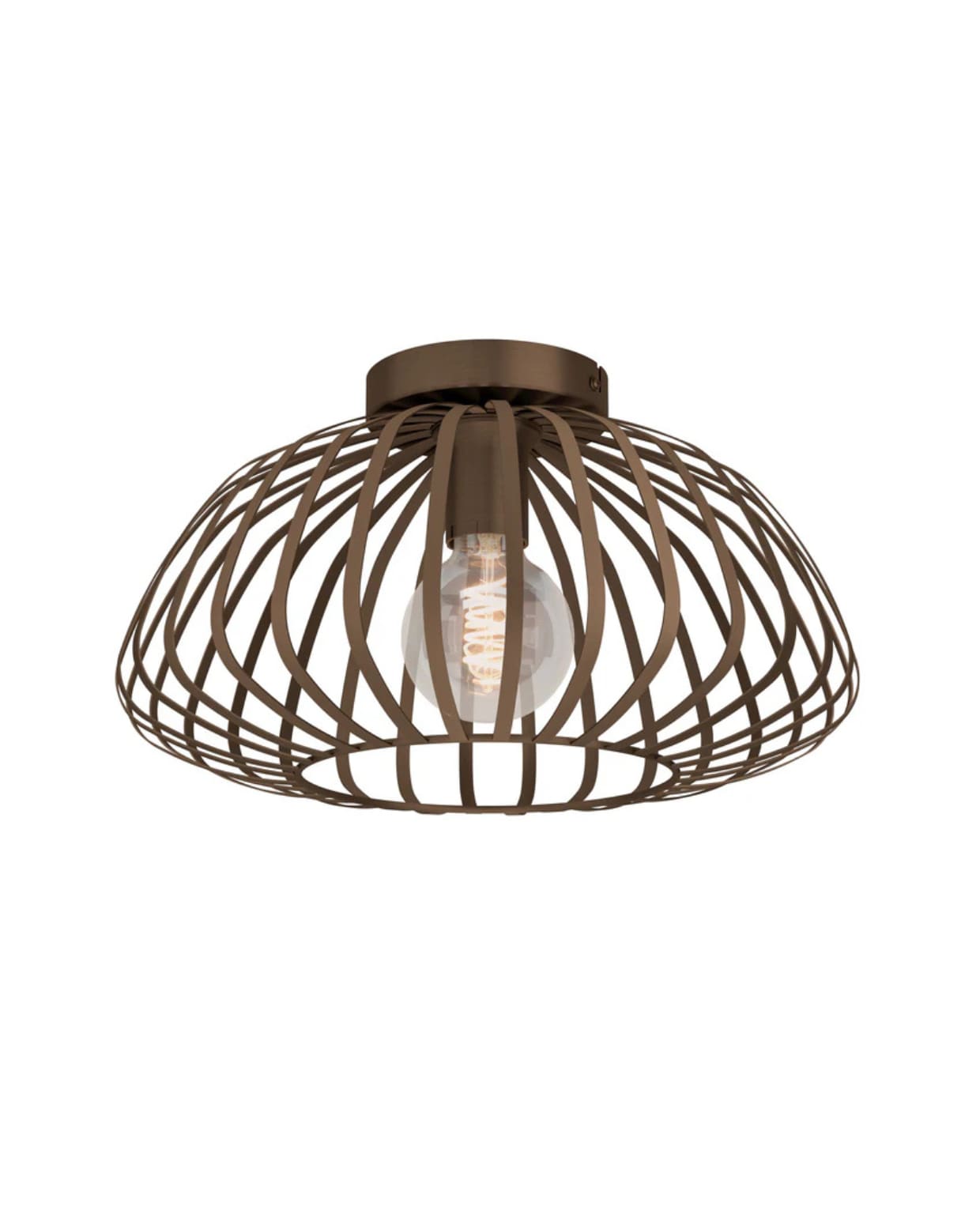 Shop op shop.vtwonen.nl: Eglo plafondlamp Espinal, staal, brons, 38,5x22 cm (Øxh) € 69,95. Eglo