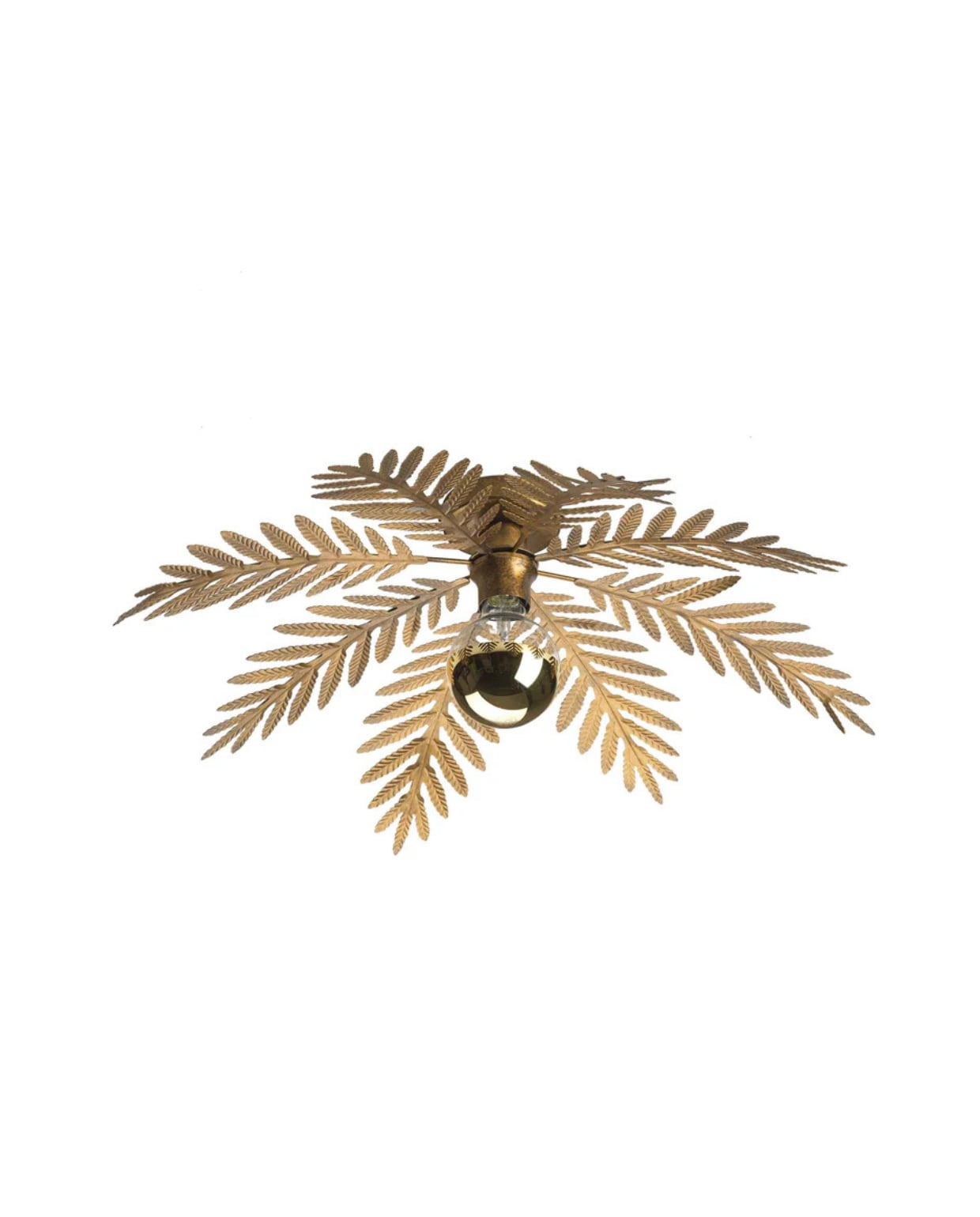 Shop op shop.vtwonen.nl: Ylumen plafondlamp Palm, metaal, goud-bruin, 65x10 cm (Øxh) € 94,95. Ylumen