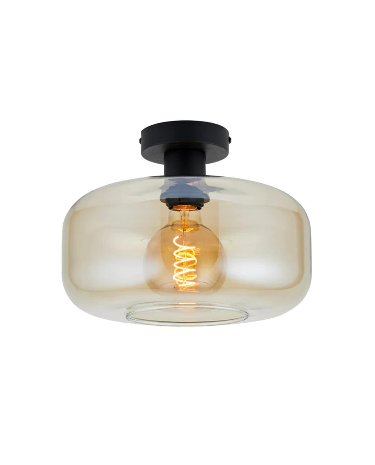 Shop op shop.vtwonen.nl: Lighto plafondlamp Art Deco, amber glas, 28x20,5 cm (Øxh) € 68,95. Lighto