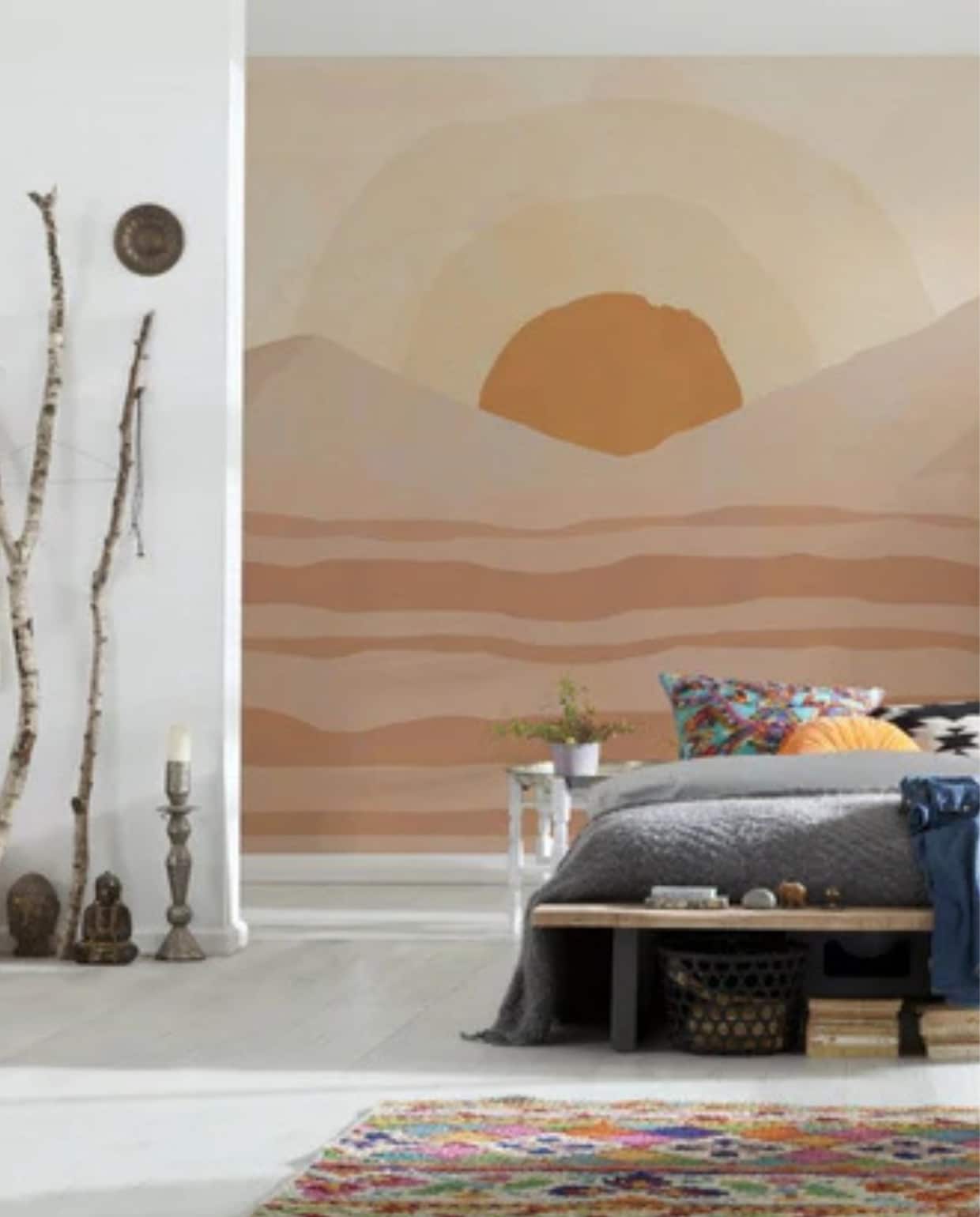 Shop op shop.vtwonen.nl: Sanders & Sanders fotobehang landschap 612040, vliesbehang, terracotta-roze-warm oranje, 400x280 cm (bxh) € 164,95. Sanders & Sanders