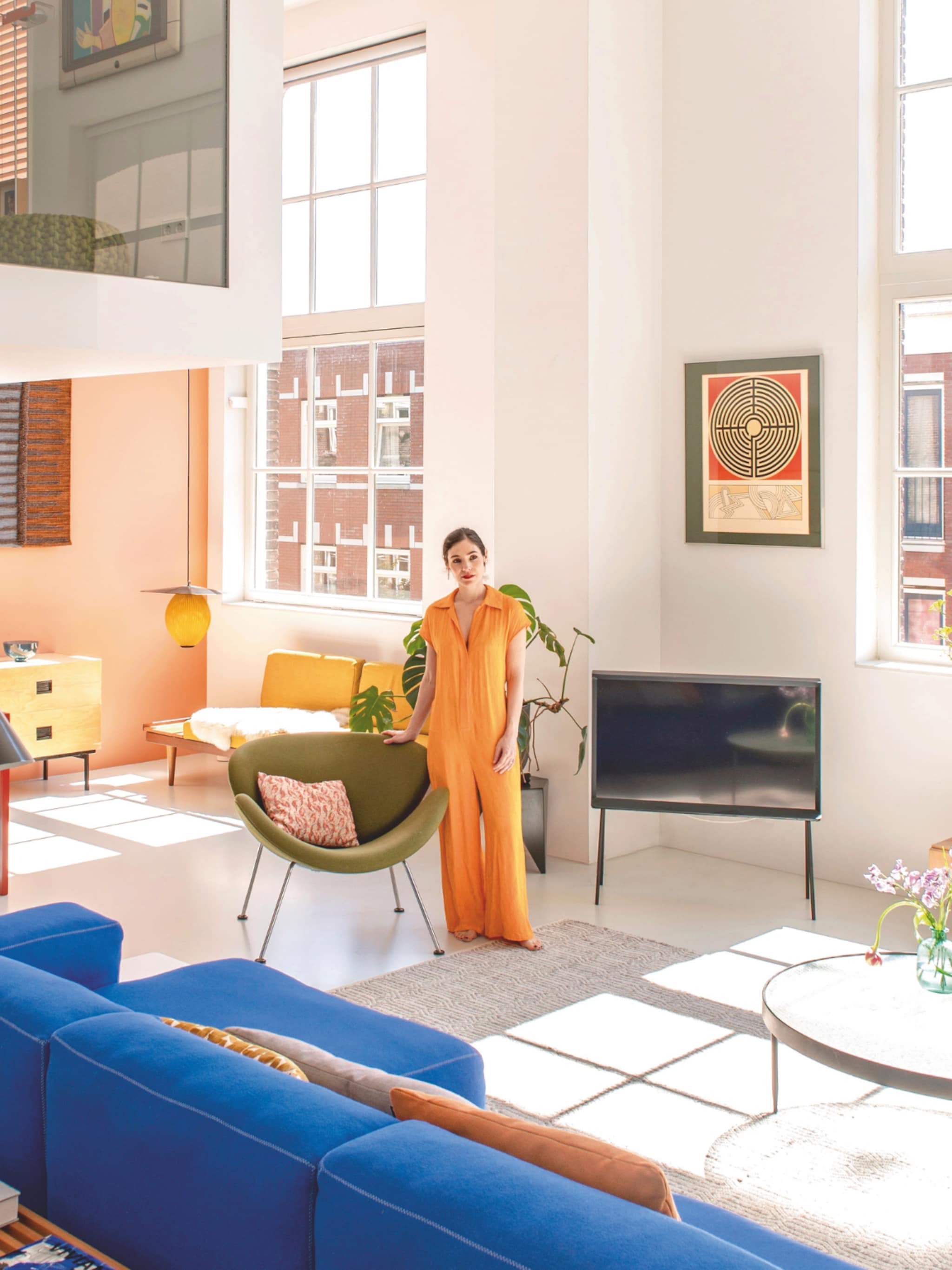 van schoolgebouw naar designappartement binnenkijken bij interieurontwerper michelle bauer
