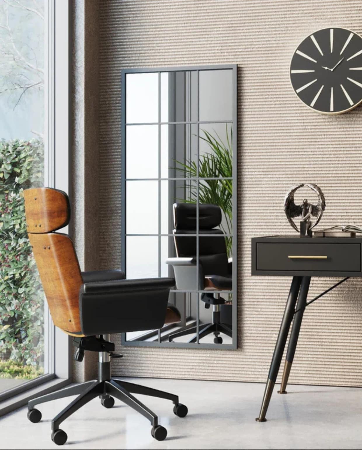 Shop op shop.vtwonen.nl: Kare Design draaibare bureaustoel CHeck Out, multiplex en imitatieleer, 75x75x118 cm (bxdxh) € 655,-. Overige productinformatie onbekend.  Kare Design