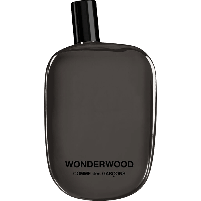 Comme des Garçons eau de parfum Wonderwood, 100 ml € 119,- (debijenkorf.nl). stijlvol wonen 9-2025