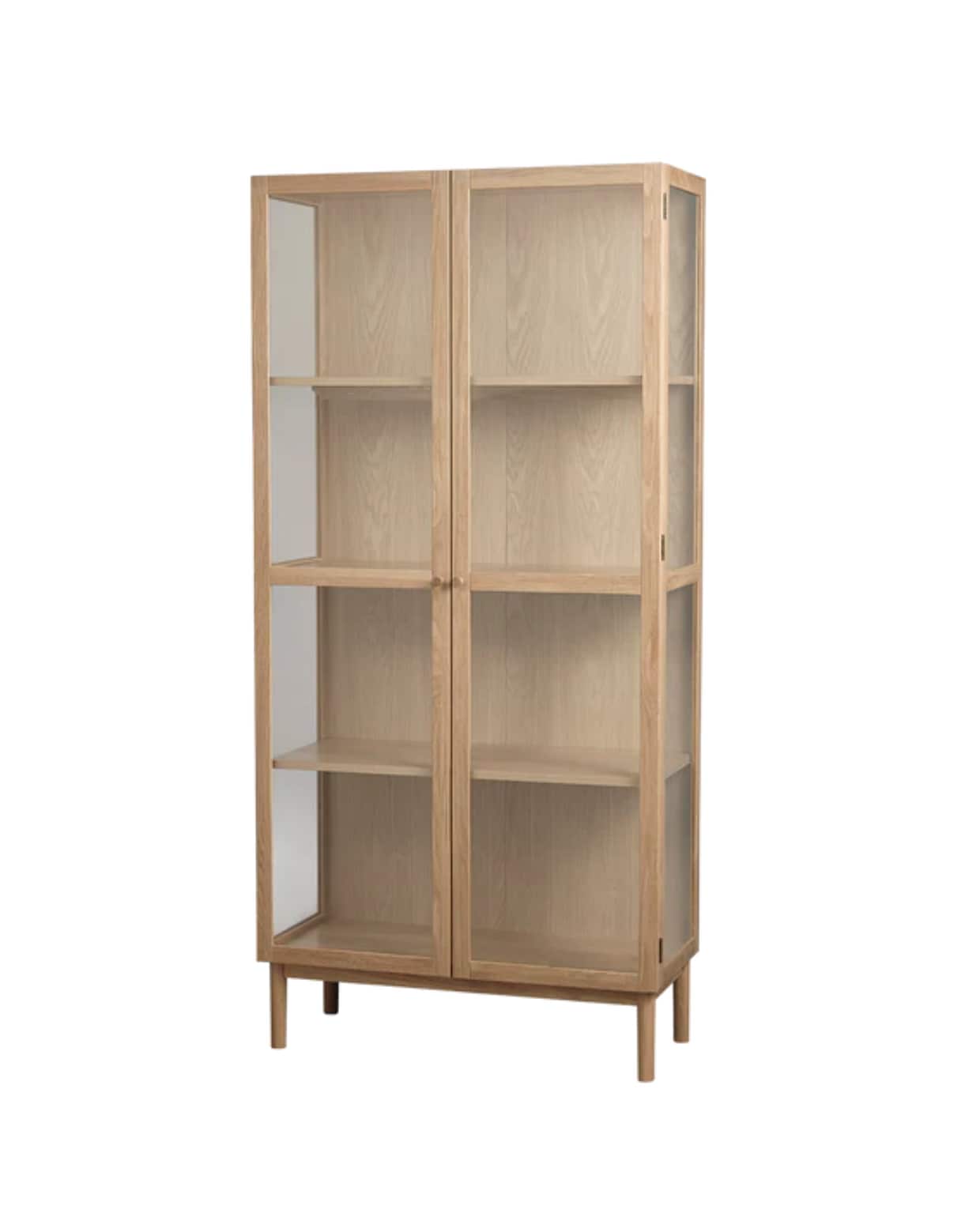 Shop op shop.vtwonen.nl: Olivine vitrinekast Boris, eikenhout en glas, naturel € 932,-. Olivine