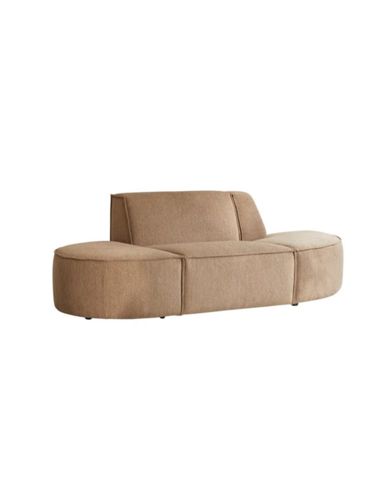 Shop op shop.vtwonen.nl: Tikamoon modulaire 2-zitsbank, stof, bruin, 186x93x75 cm (bxdxh) € 1488,90.  Tikamoon