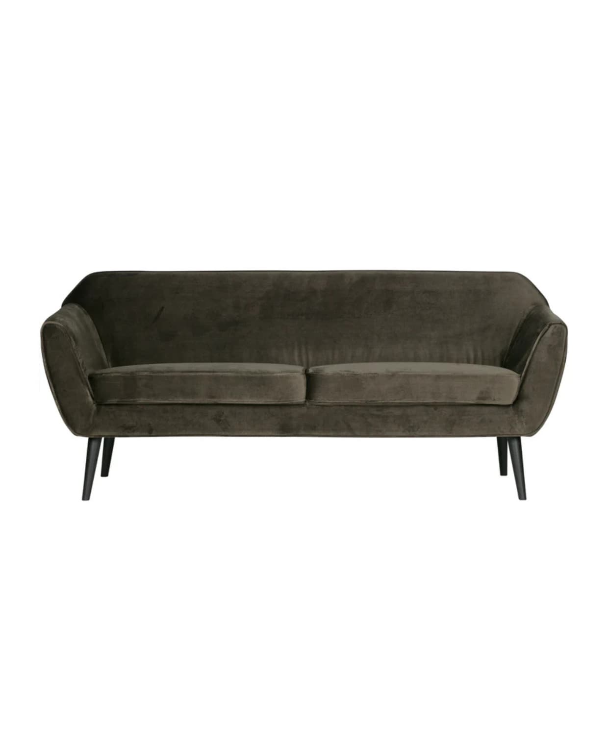 Shop op shop.vtwonen.nl: Woood 2-zits bank Rocco, velvet, warm Groen, 187x82x75 cm (bxdxh) € 749,-. Woood