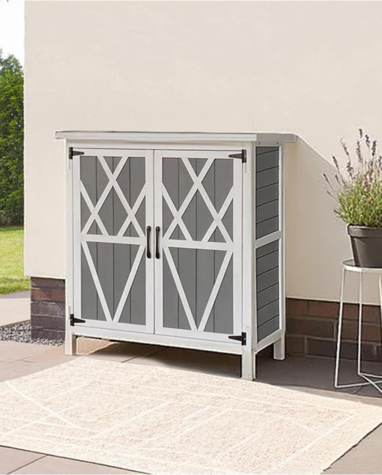Shop op shop.vtwonen.nl: Home Deluxe tuinkast Yana M, hout, 90x40x75 cm (bxdxh) € 109,-. Home Deluxe