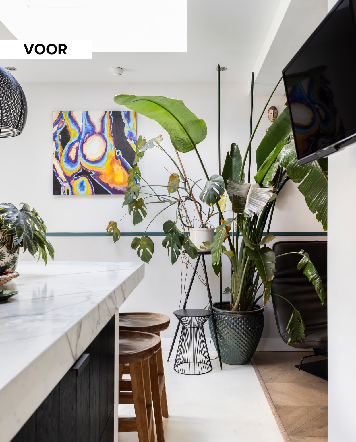 Weer verliefd op je huis aflevering 1 seizoen 23 2025, stylist Frans in Eindhoven, keuken voor de make-over Weer verliefd op je huis aflevering 1 seizoen 23 2025 | styling Frans Uyterlinde | fotografie Sonja Velda