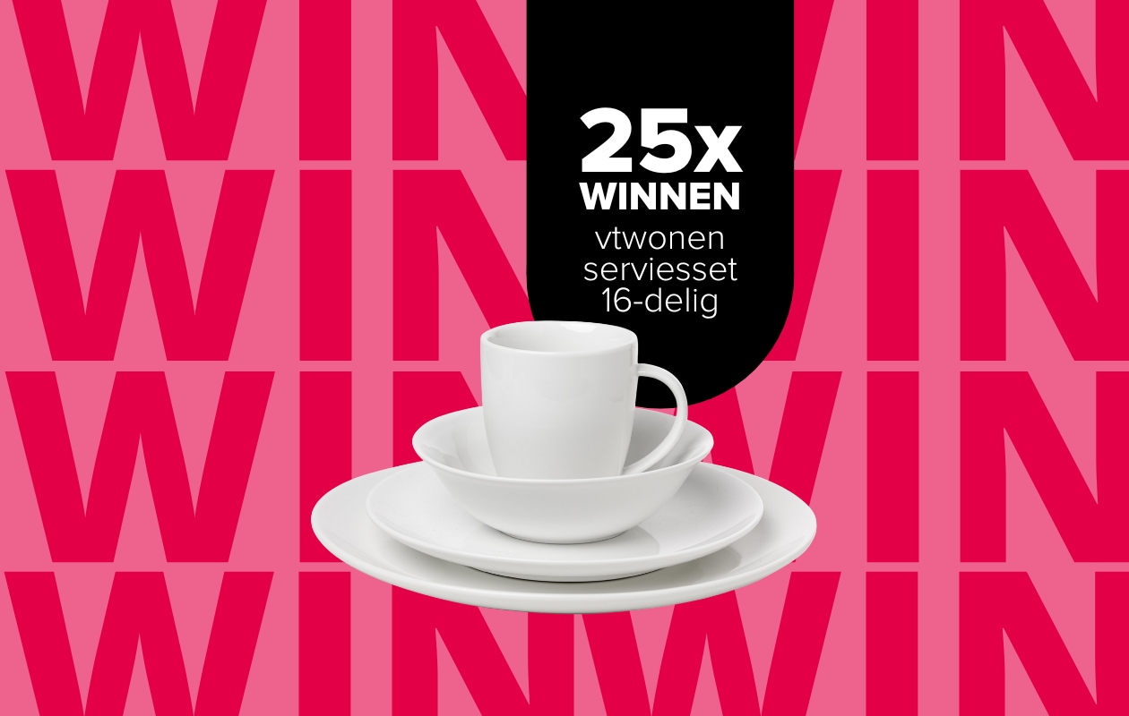 Shop op shop.vtwonen.nl: divers vtwonen servies, porselein, wit, bijvoorbeeld mokken met oor, 250 ml, set van 6 € 25,-. vtwonen