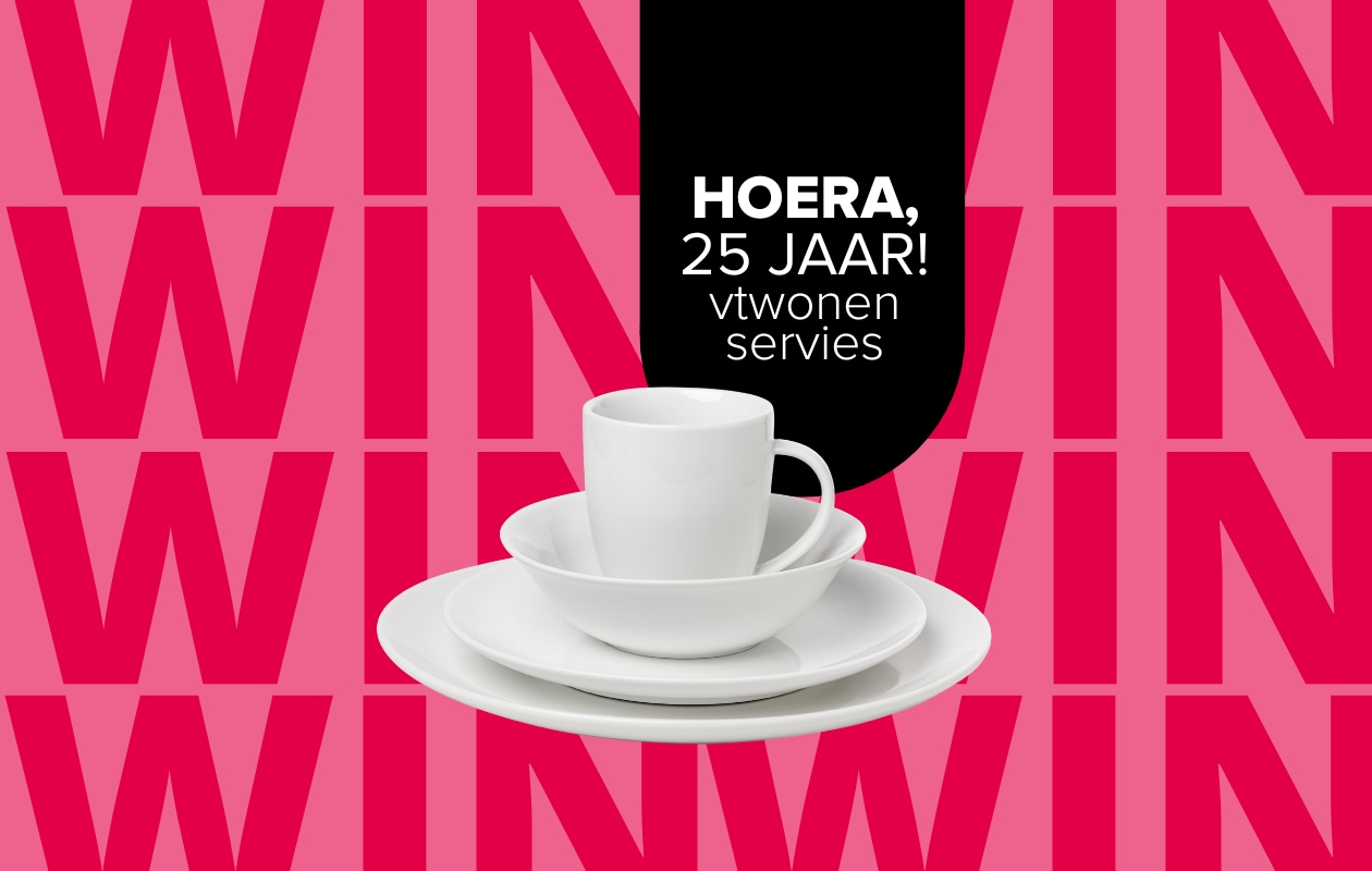 Shop op shop.vtwonen.nl: divers vtwonen servies, porselein, wit, bijvoorbeeld mokken met oor, 250 ml, set van 6 € 25,-. vtwonen