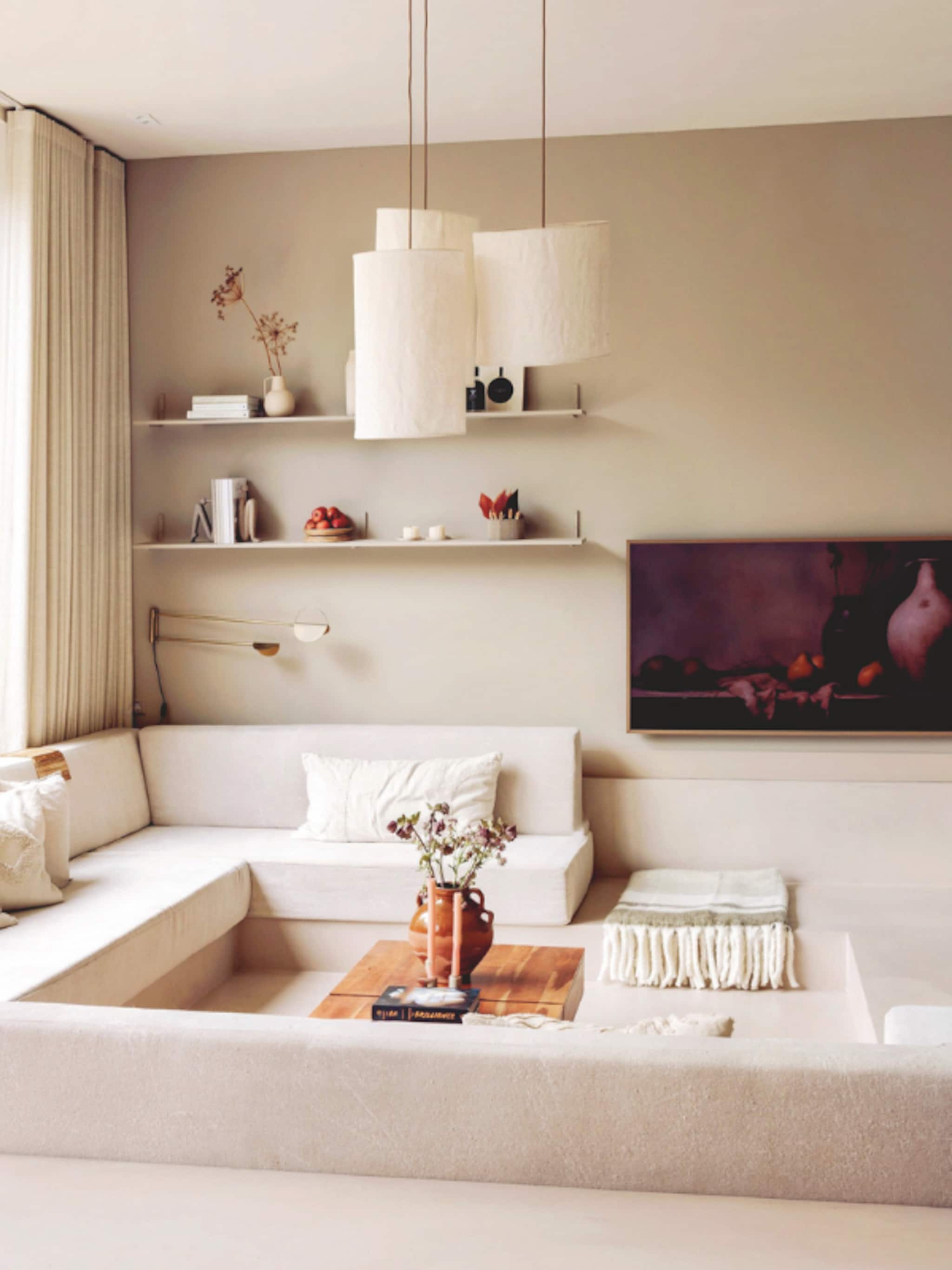 woonidee zitkuil woonkamer moderne twist