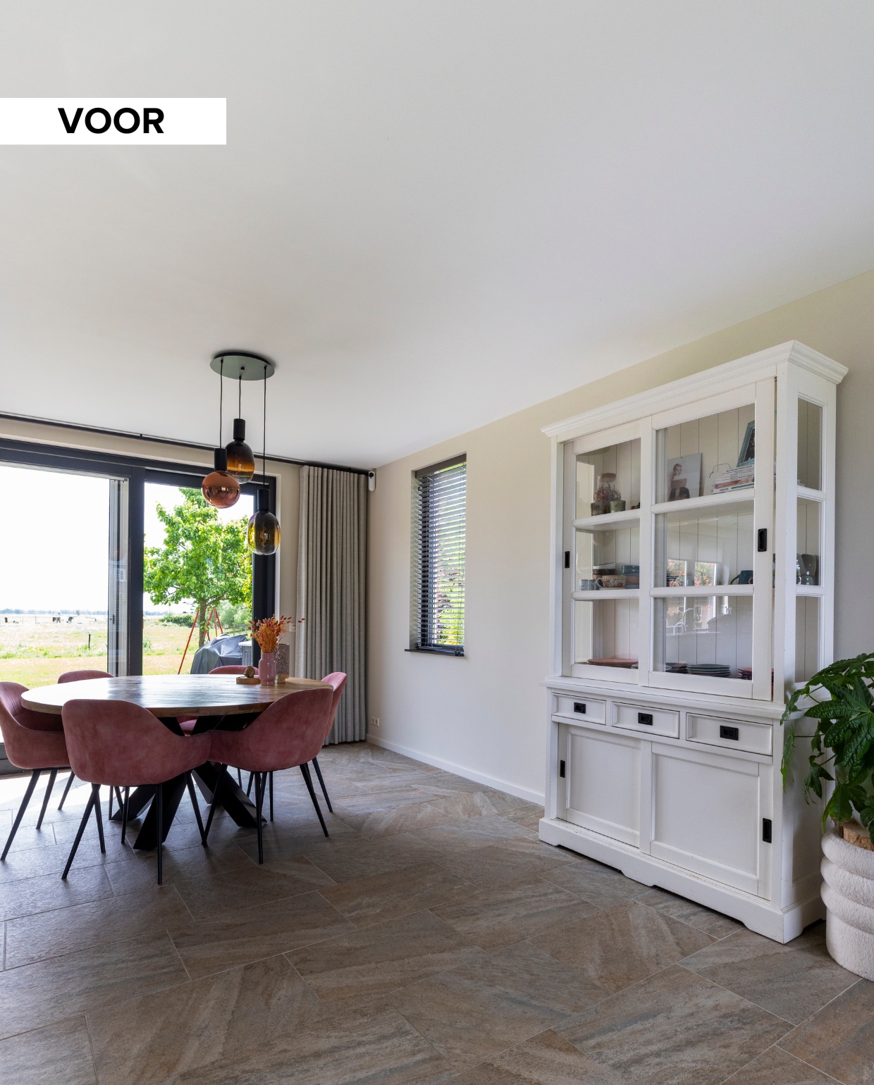 Weer verliefd op je huis aflevering 4 seizoen 23 2025, stylist Marlies in Oudewater, eethoek voor de make-over Weer verliefd op je huis aflevering 4 seizoen 23 2025 | styling Marlies Does | fotografie Margriet Hoekstra