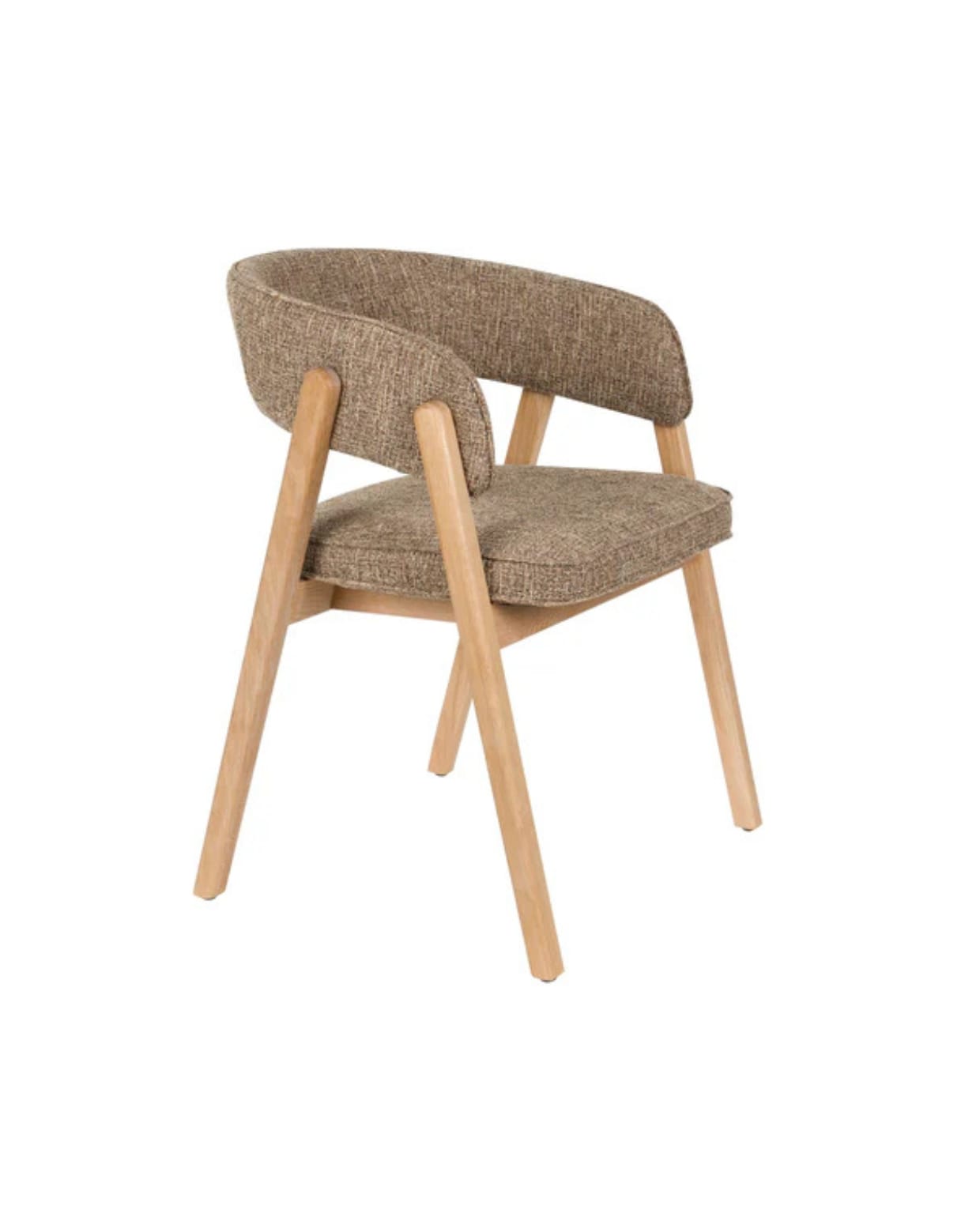Shop op shop.vtwonen.nl: Zuiver eetkamerstoel Bright, eikenhout en polyester, bruin, 57x60x76 cm (bxdxh) € 269,-. Zuiver