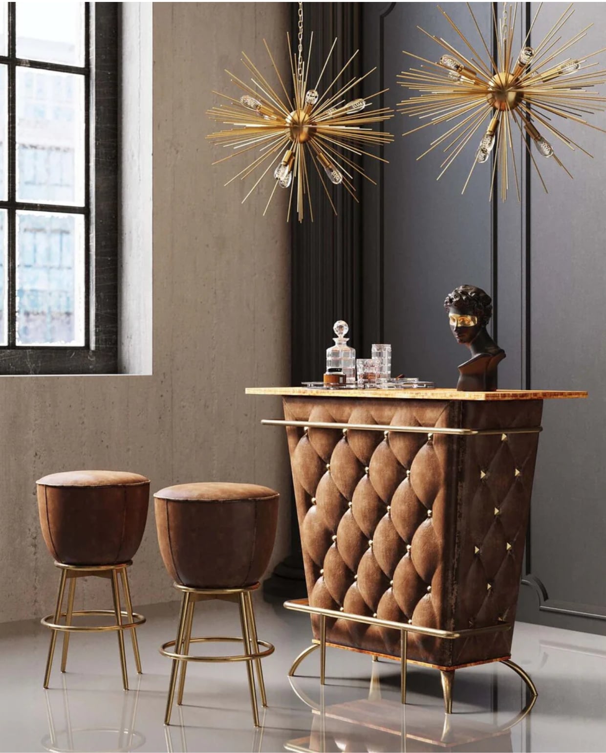 Shop op shop.vtwonen.nl: Kare Design bar Lady Rock, vintage, polyester, bruin € 999,-. Kare Design