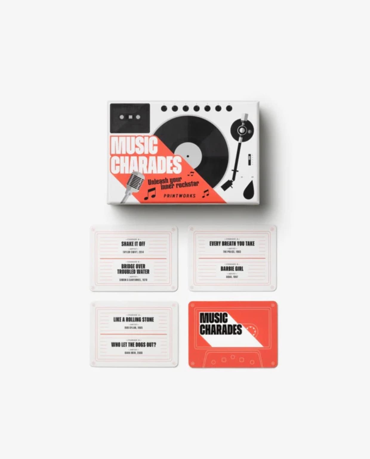 Shop op shop.vtwonen.nl: Printworks Hints / Charades - Muziek, papier, wit € 25,-. Printworks