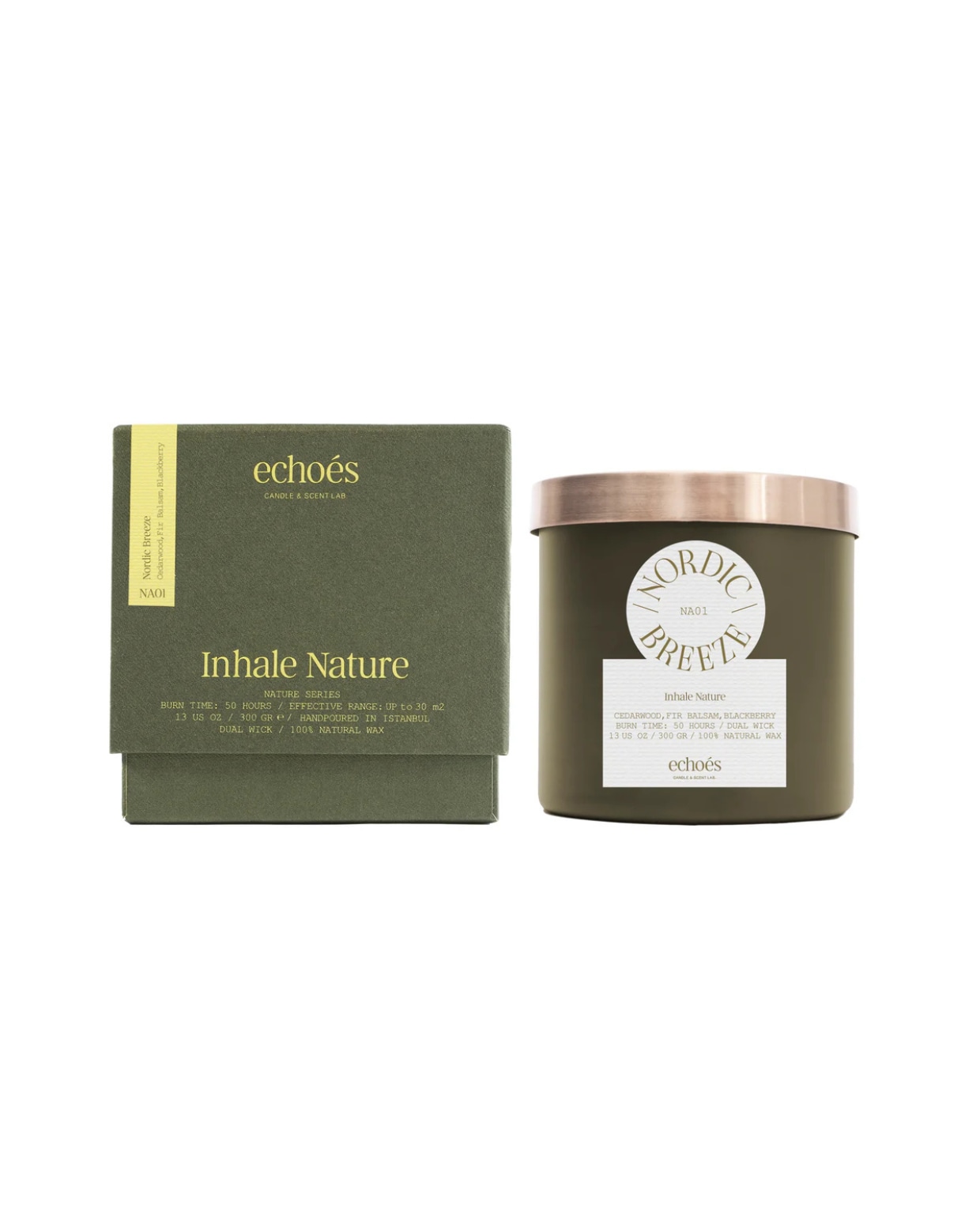 Shop op shop.vtwonen.nl: Echoeslab kaarsen Nordic Breeze, groen, 600 (gr) € 59,90. Echoeslab