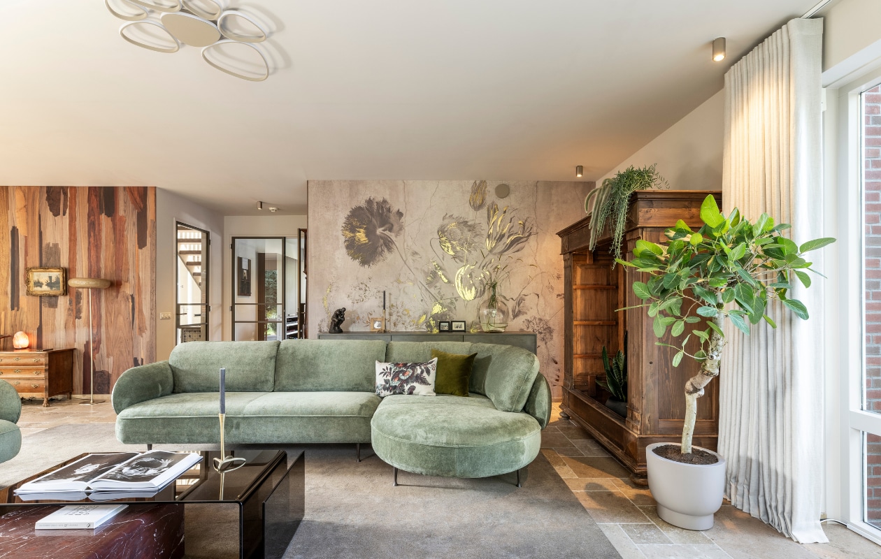 Weer verliefd op je huis aflevering 5 seizoen 23 2025, stylist Frans in Amersfoort, zitkamer Weer verliefd op je huis aflevering 5 seizoen 23 2025 | styling Frans Uyterlinde | fotografie Margriet Hoekstra