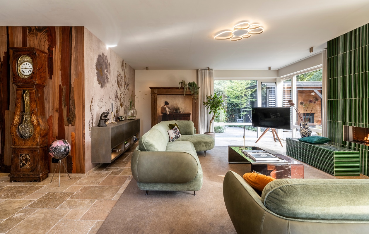 Weer verliefd op je huis aflevering 5 seizoen 23 2025, stylist Frans in Amersfoort, zitkamer Weer verliefd op je huis aflevering 5 seizoen 23 2025 | styling Frans Uyterlinde | fotografie Margriet Hoekstra