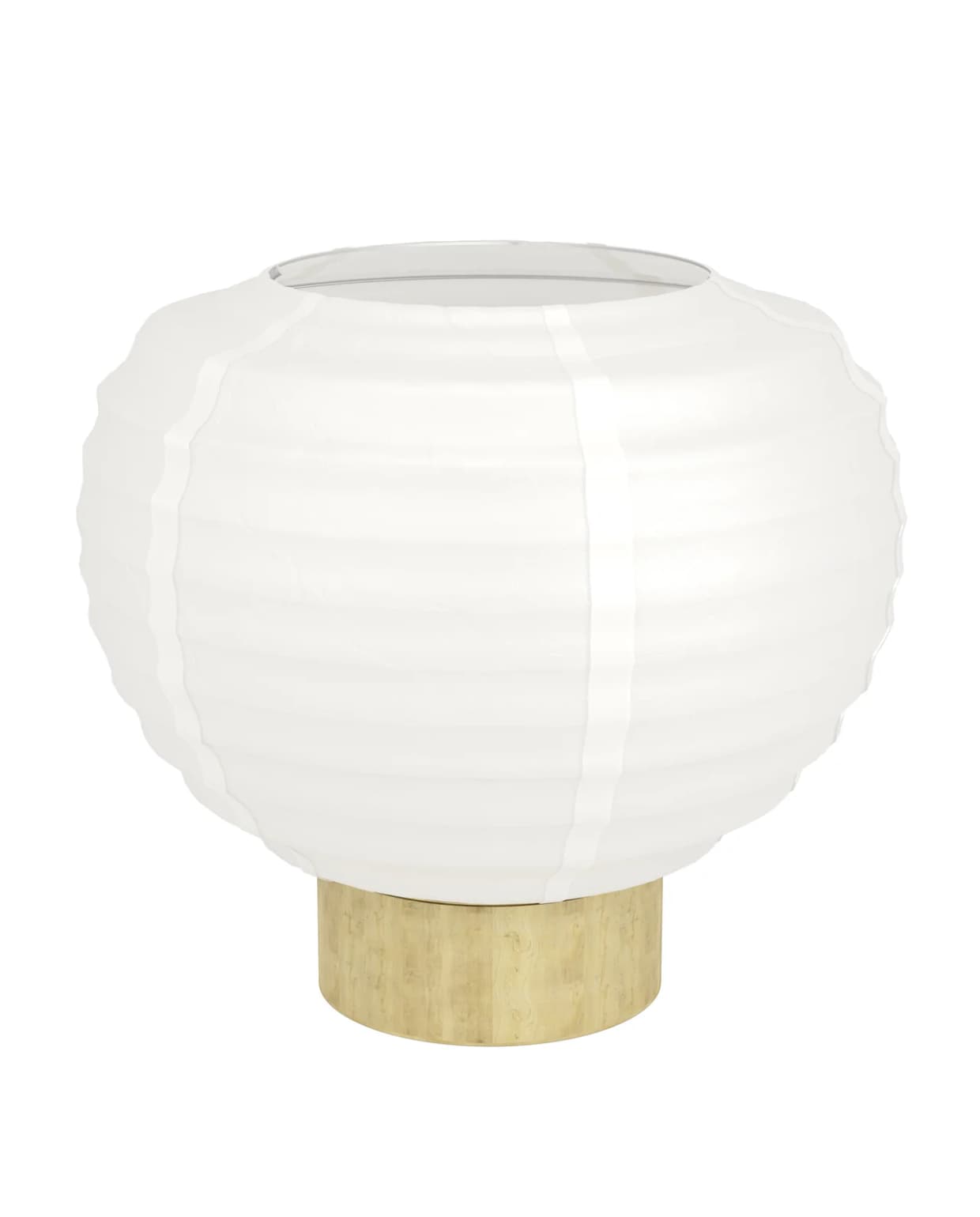 EGLO tafellamp Summerhill, papier/staal in wit met bruin. EGLO