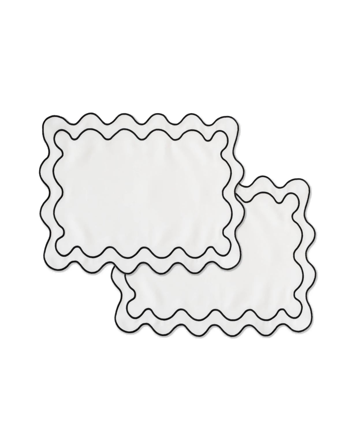 placemats Wavy - linnenmix - wit Kulu Club