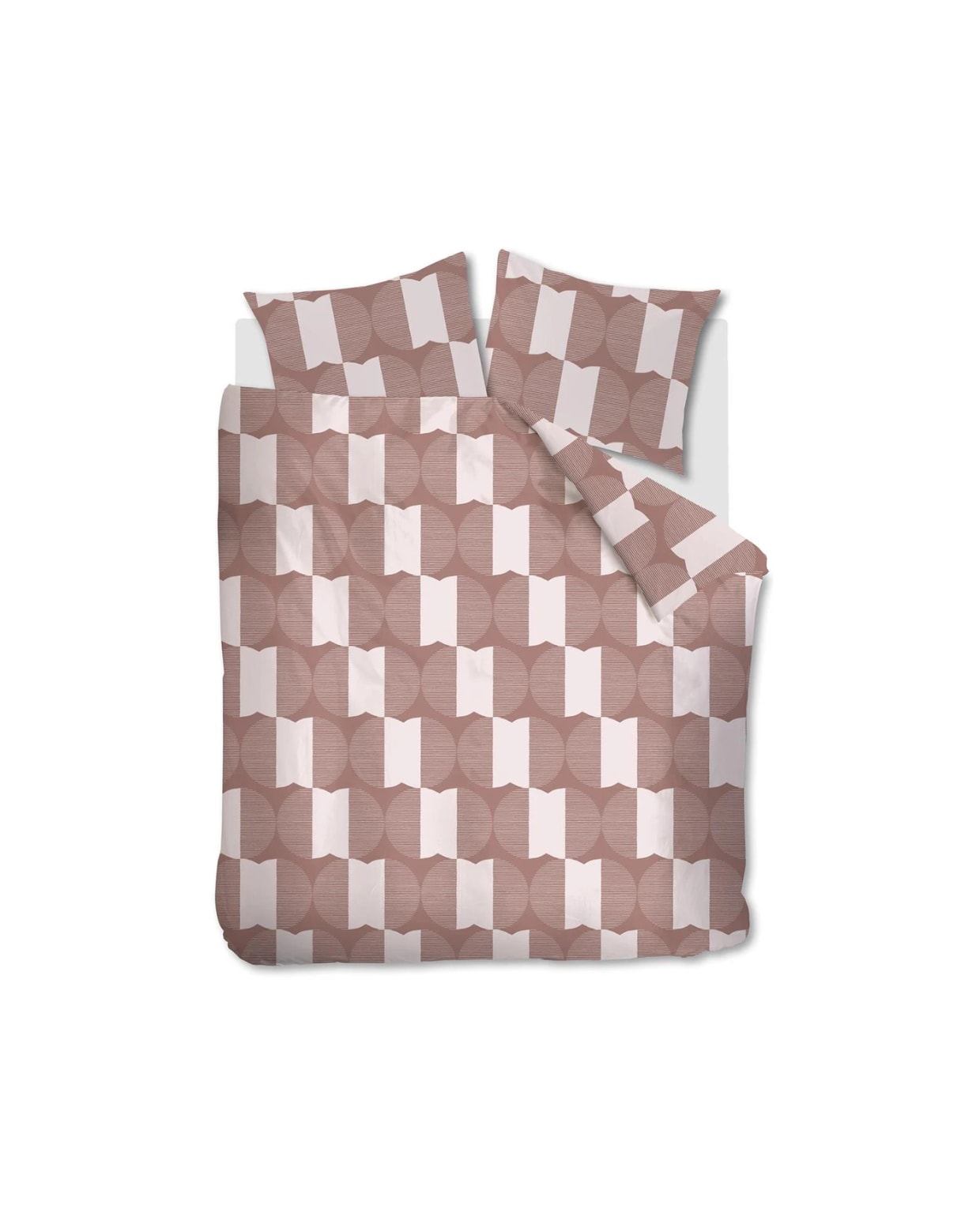 vtwonen dekbedovertrek Check Mate, katoen, steenrood, 240x200/220 cm (lxb) € 99,95 (shop.vtwonen.nl). vtwonen