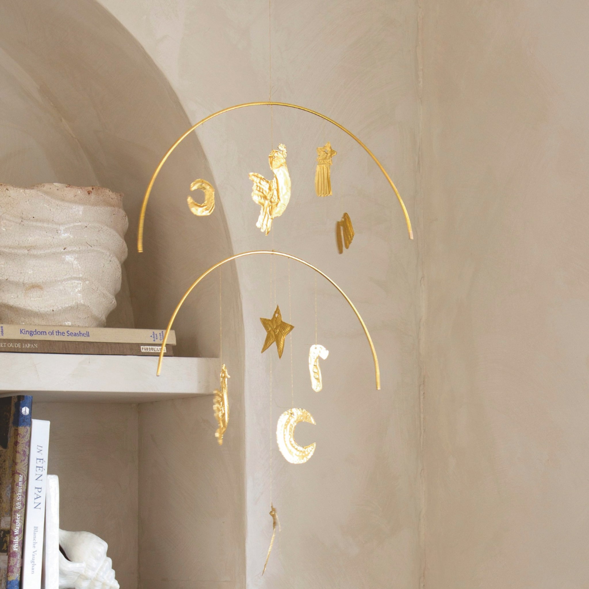 diy fonkelende kerst mobiel