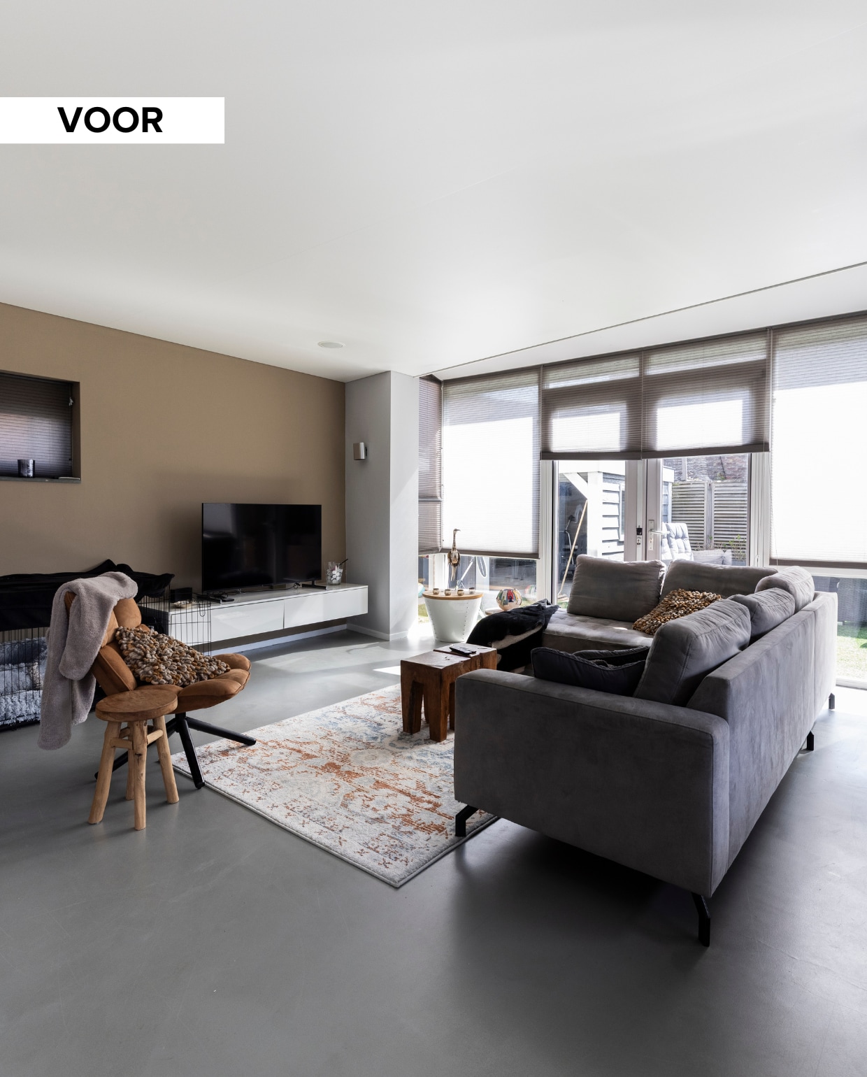 vtwonen Weer verliefd op je huis aflevering 10 seizoen 23 2025, woonkamer voor de make-over vtwonen Weer verliefd op je huis aflevering 10 seizoen 23 2025 | styling Fietje Bruijn | fotografie Margriet Hoekstra
