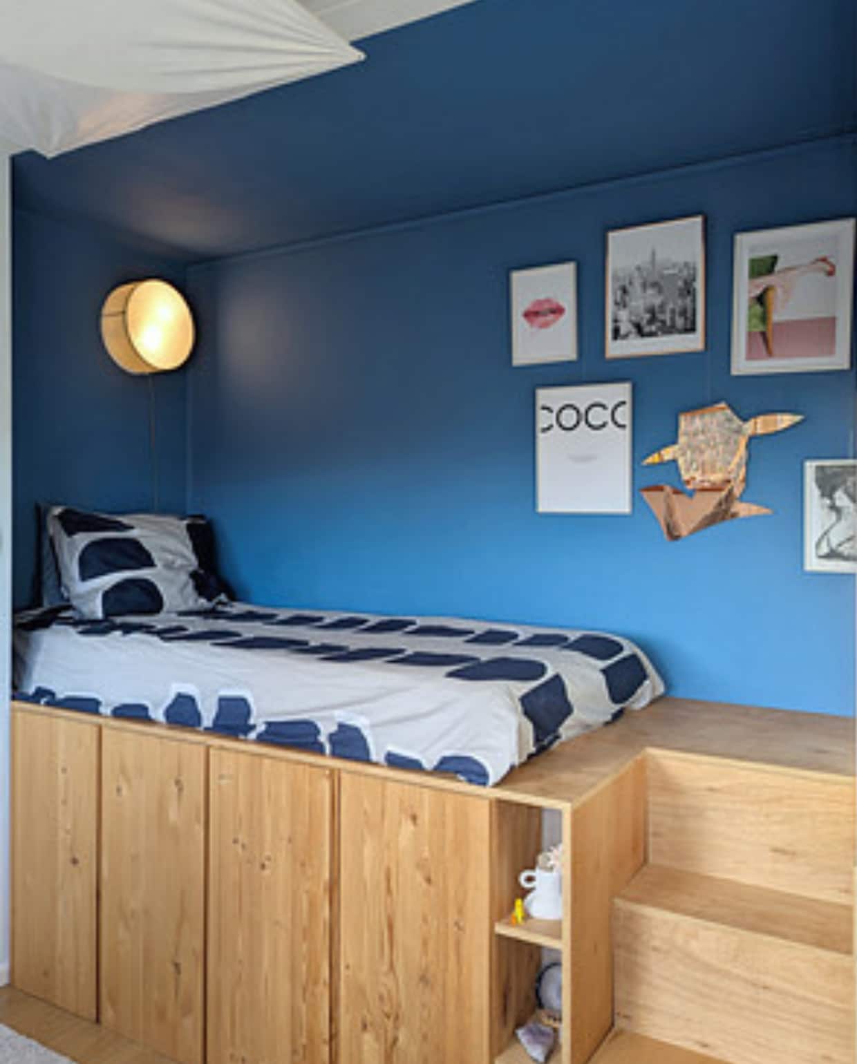 vtwonen dekbedovertrek Moons, katoen, blauw, 200x200/220cm (lxb) € 89,95 (shop.vtwonen.nl) @bijmargrietinhuis