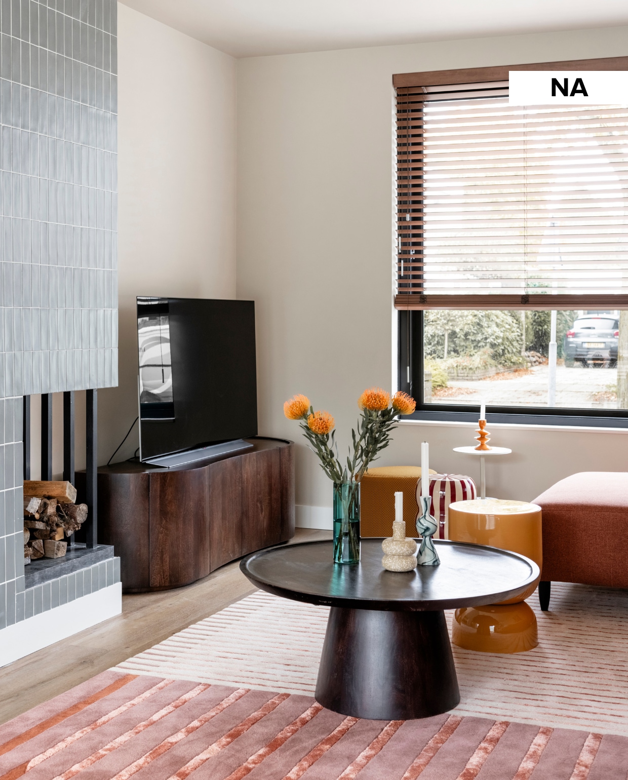 vtwonen Weer verliefd op je huis aflevering 11 seizoen 23 2025, zithoek na de make-over vtwonen Weer verliefd op je huis aflevering 11 seizoen 23 2025 | styling Marlies Does | fotografie Margriet Hoekstra