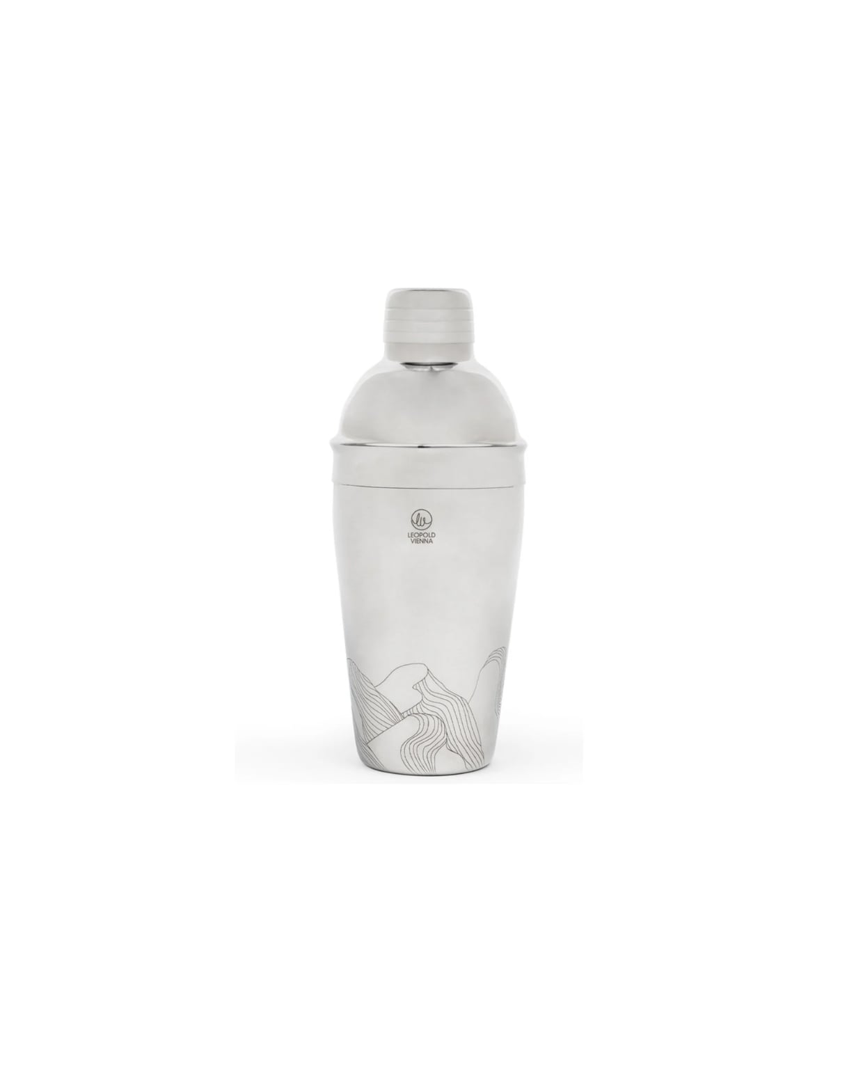 Cocktail shaker 500ml RVS Flowers Leopold vienna