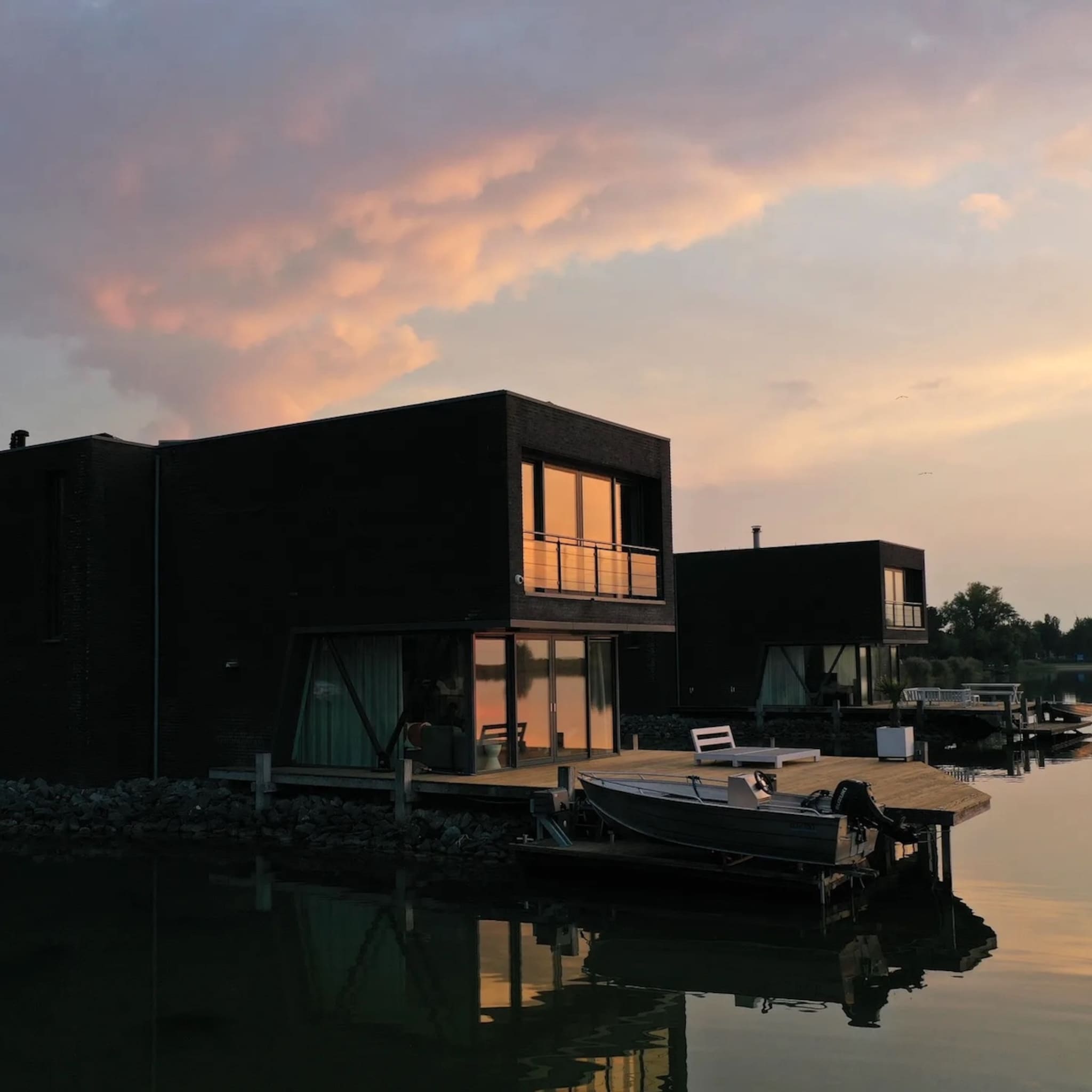 villa op het water uitzicht vloer