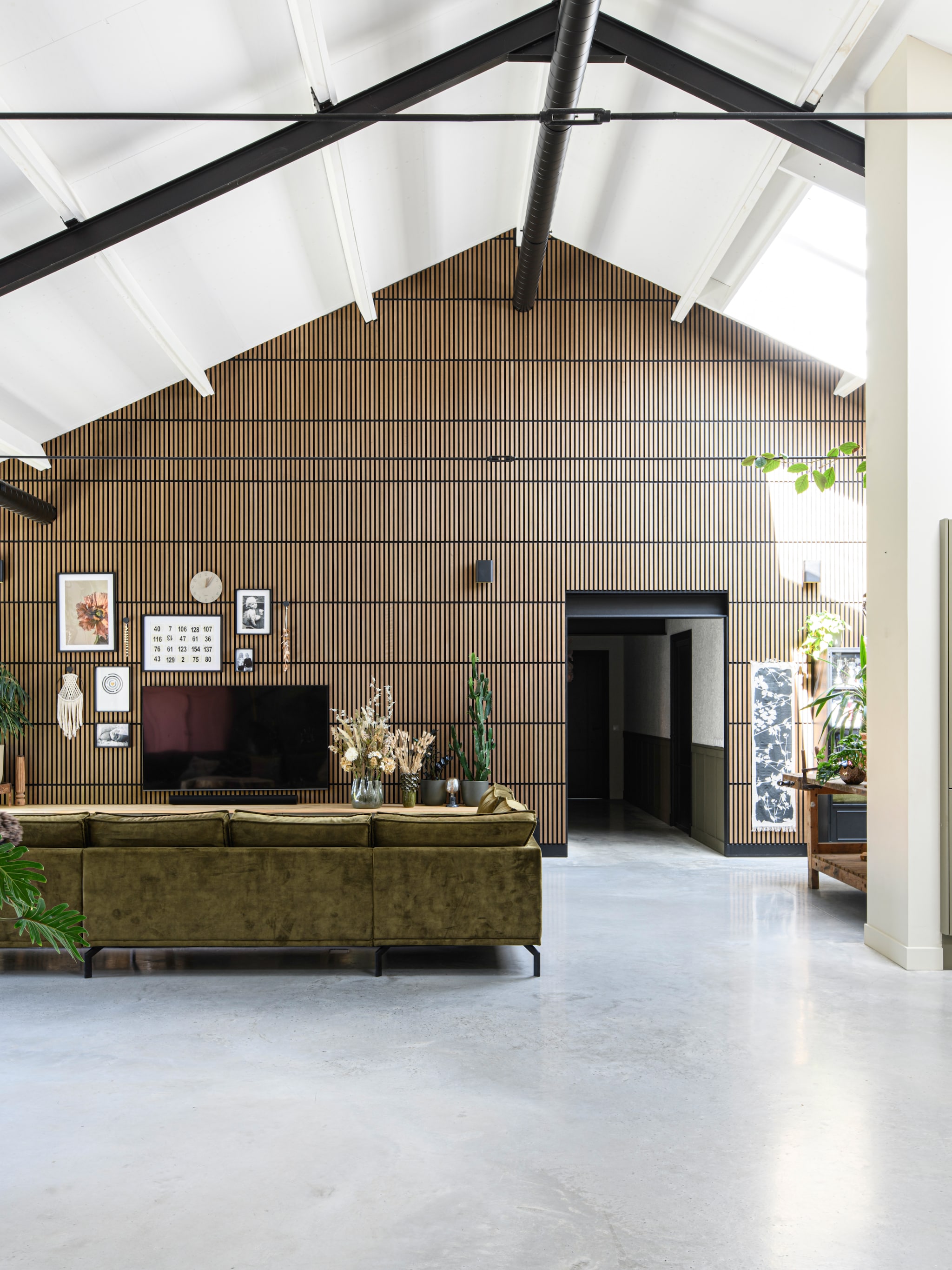 woonidee grote ruimte sfeervol en knus