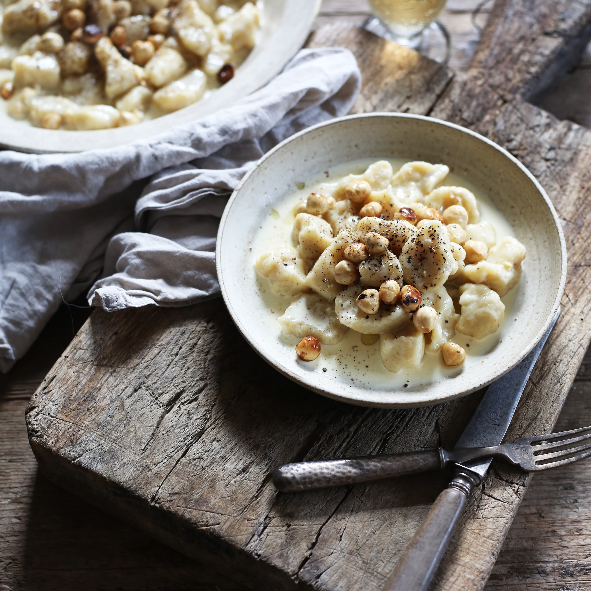 recept zachte gnocchi romige saus