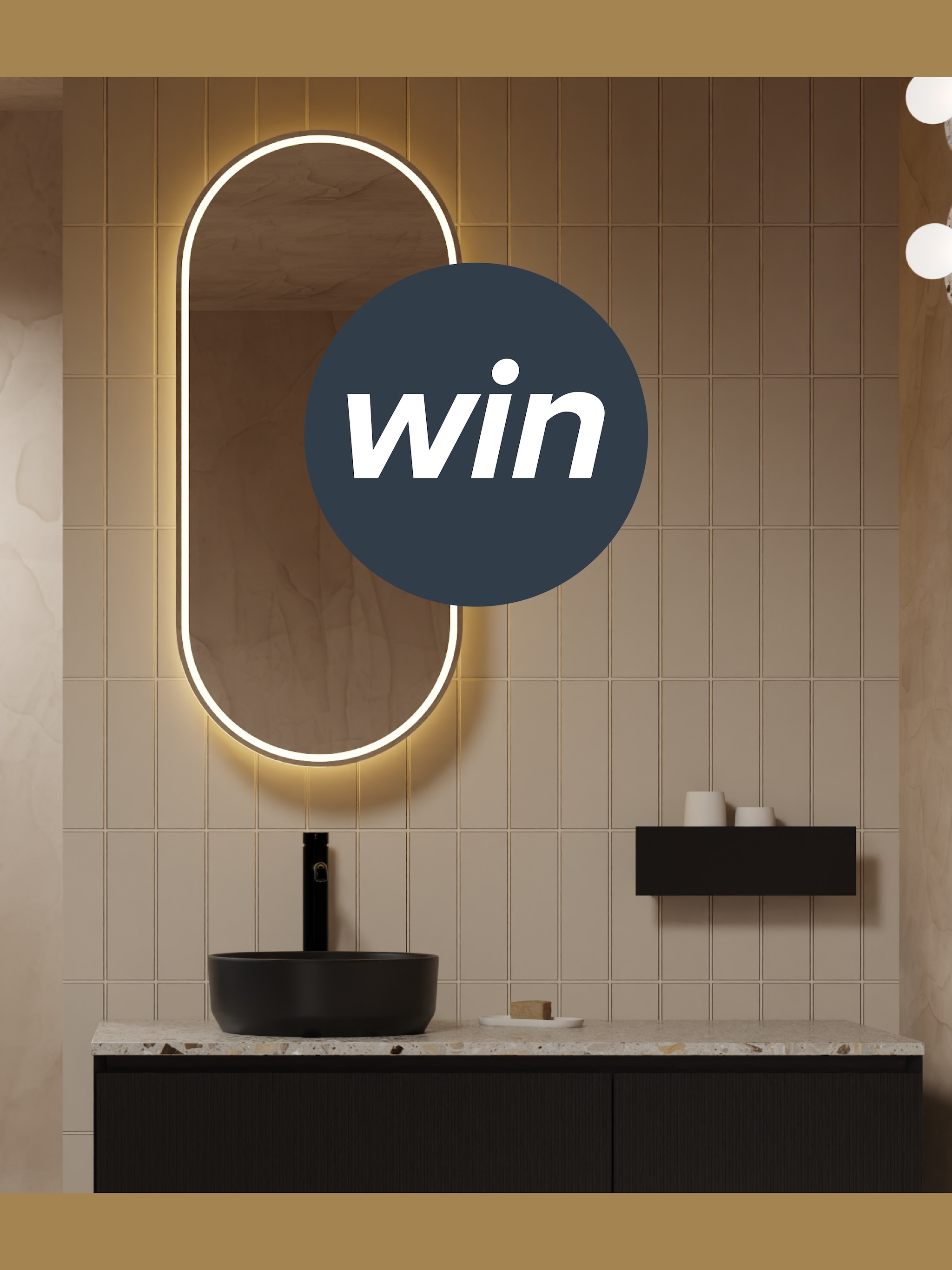 shinen maar win een design spiegelkast voor de badkamer van x2o badkamers