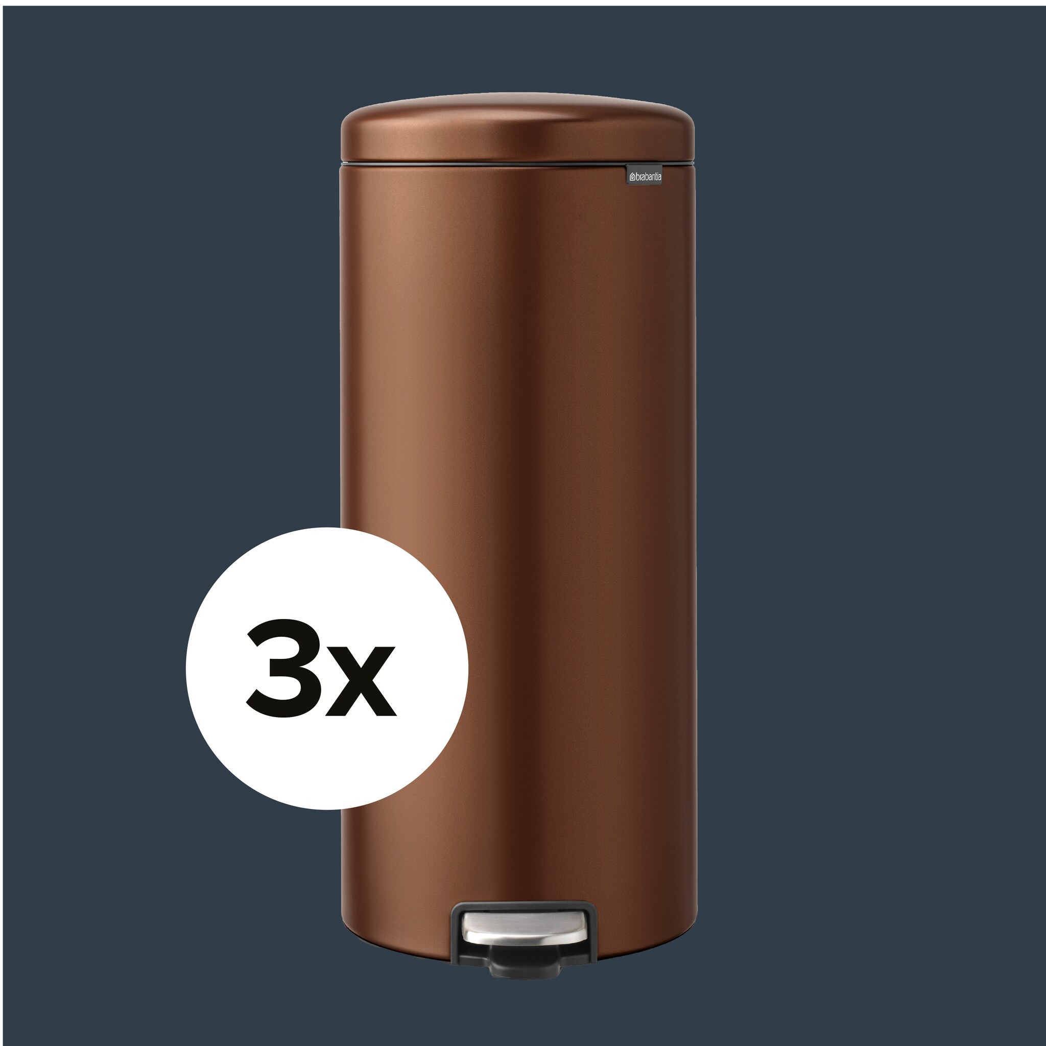 bronze it is win 3x een stijlvolle brabantia pedaalemmer